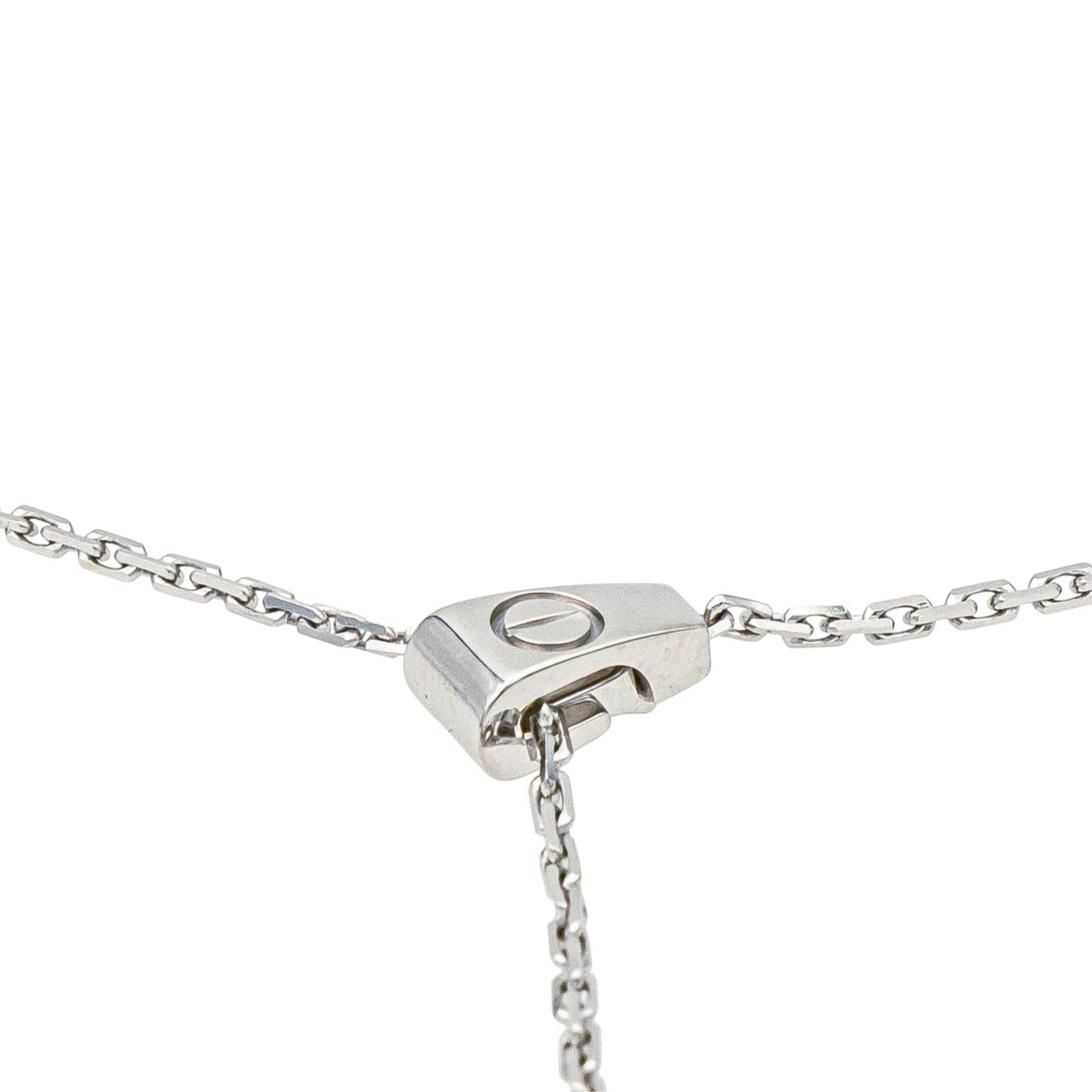 Cartier Collier Love Or blanc Diamant