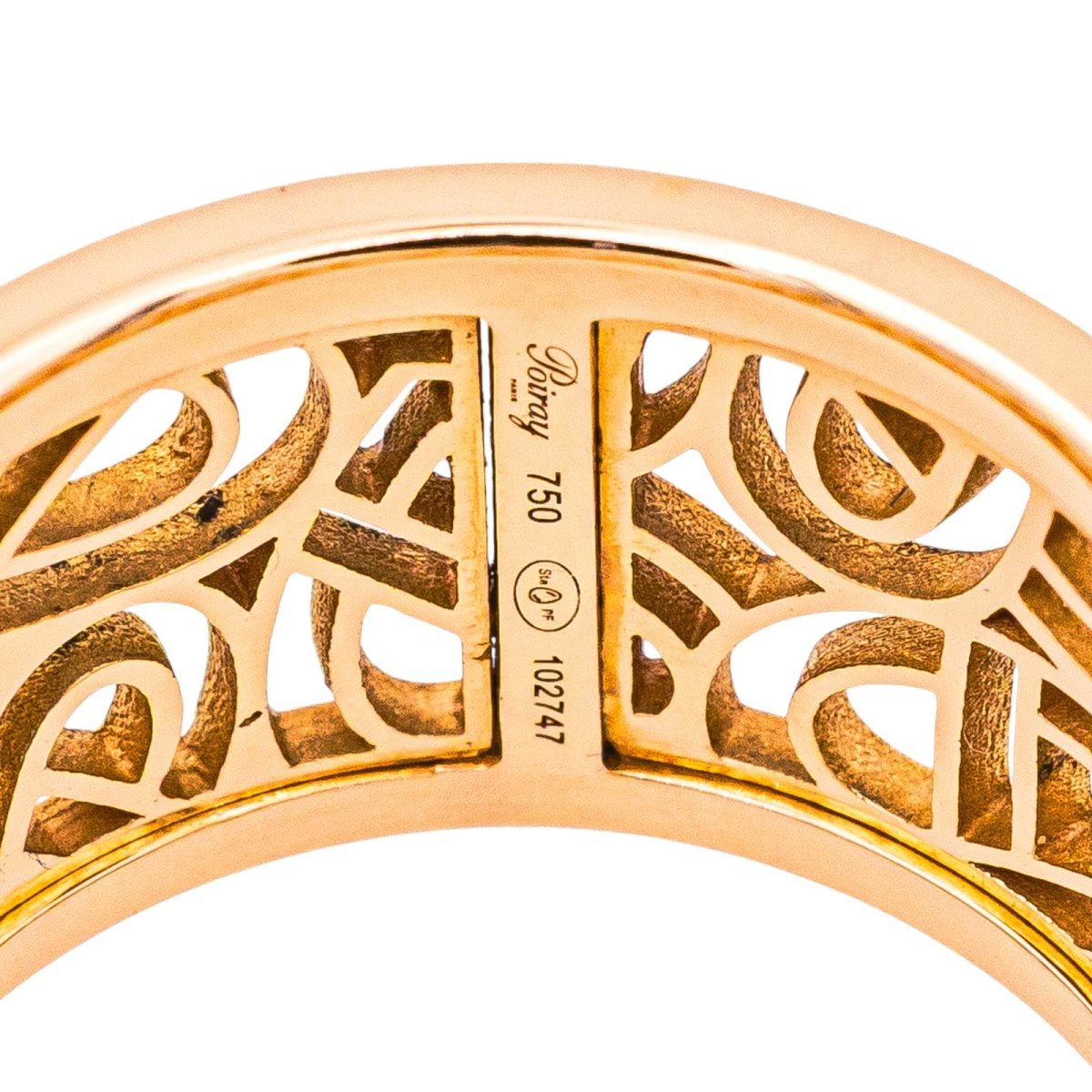 Poiray Bague Cœur fil Or rose Diamant - Maison Eloe