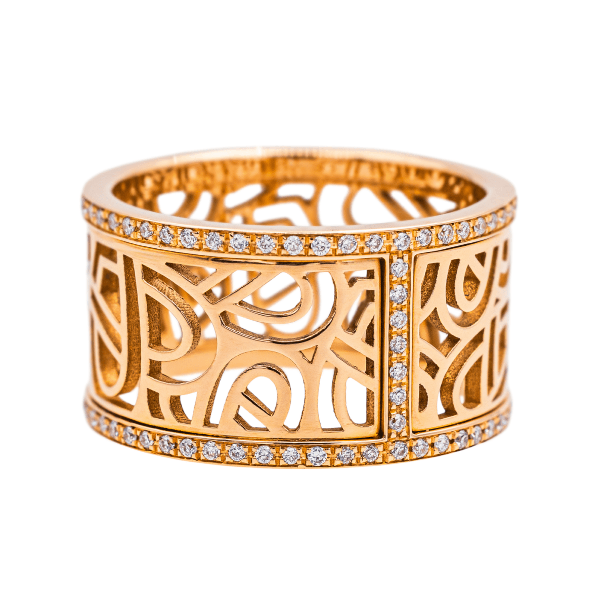 Poiray Bague Cœur fil Or rose Diamant - Maison Eloe