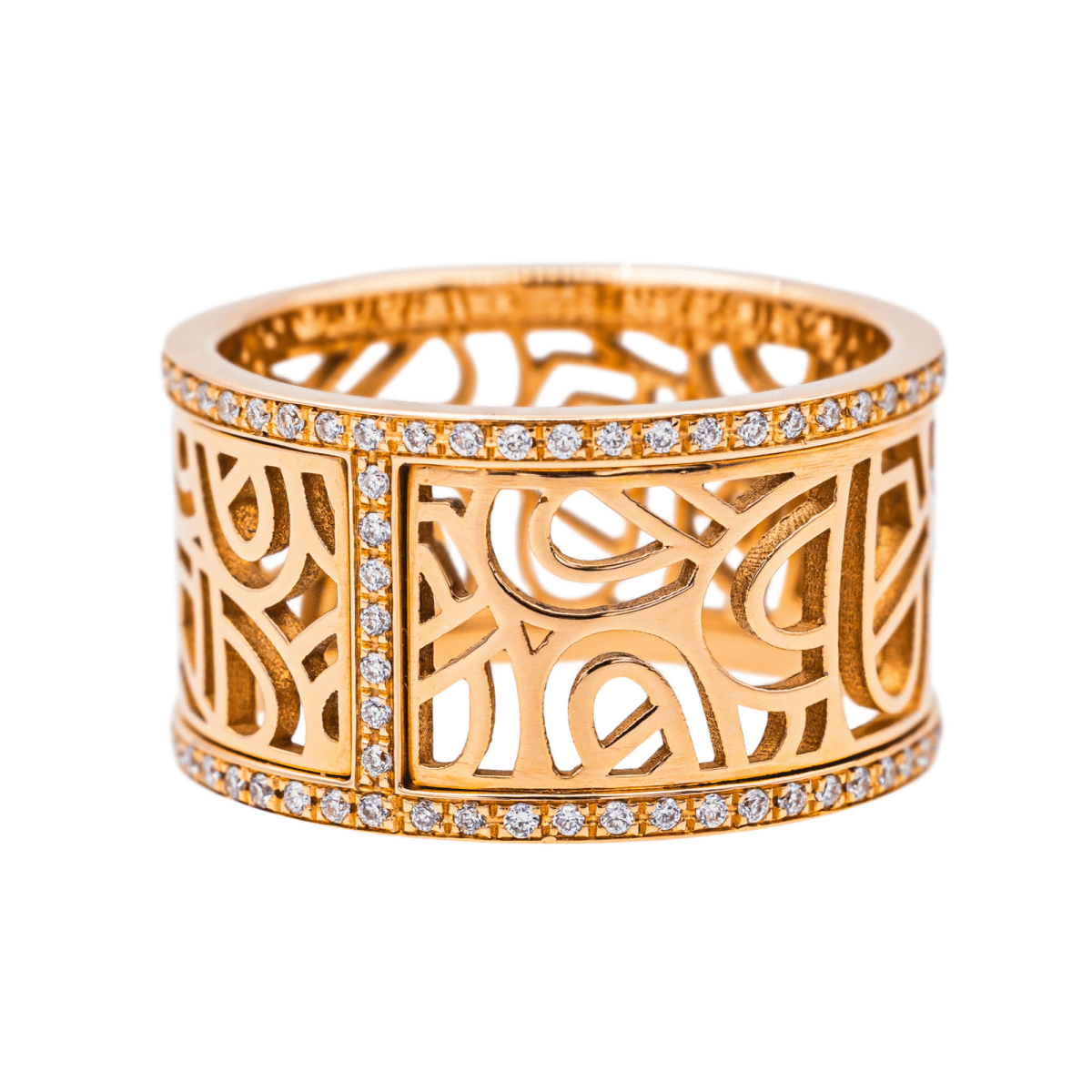 Poiray Bague Cœur fil Or rose Diamant - Maison Eloe