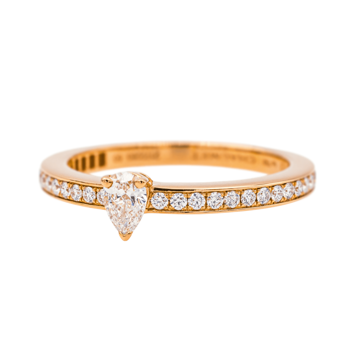 Chaumet Bague Solitaire Josephine éclat d'éternité Or rose Diamant - Maison Eloe