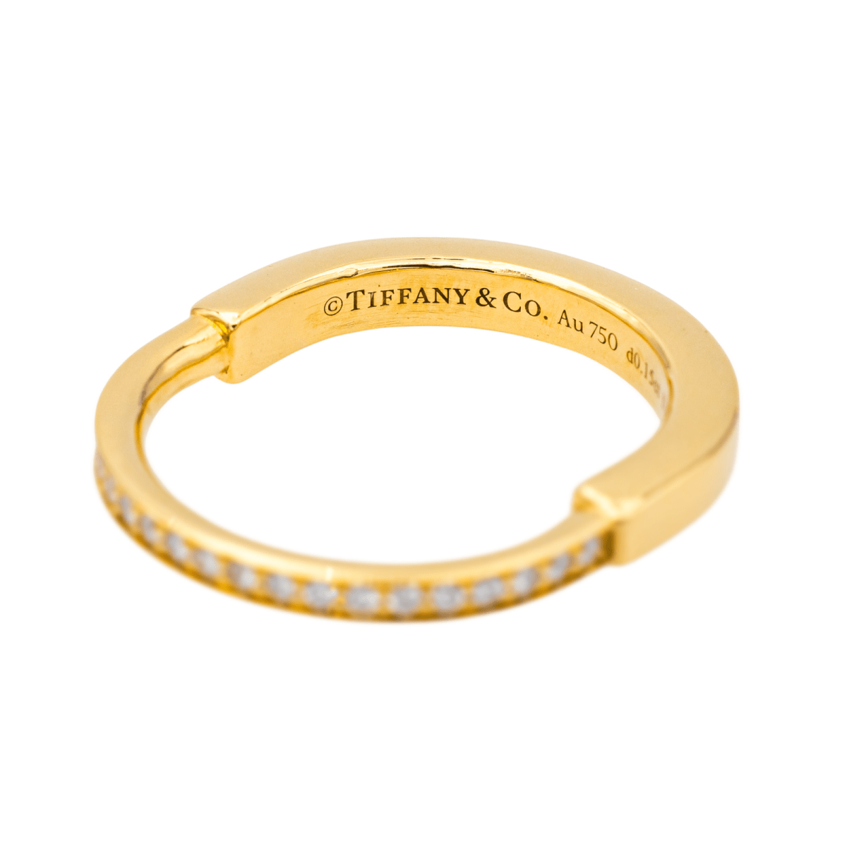 Tiffany & Co Bague Lock Or jaune Diamant - Maison Eloe