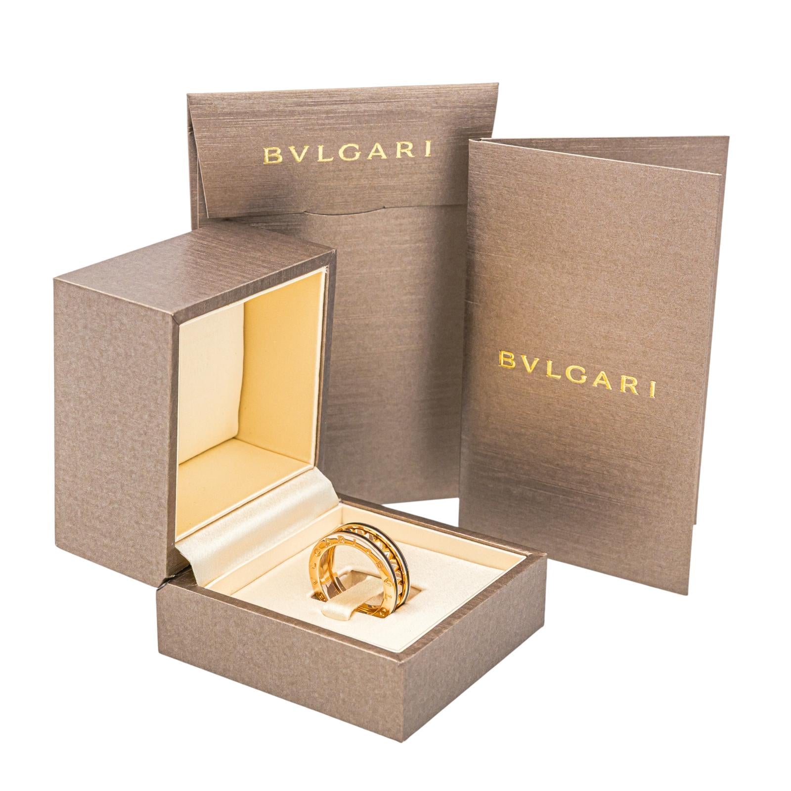 Bulgari Bague B.Zéro1 Or rose , Céramique