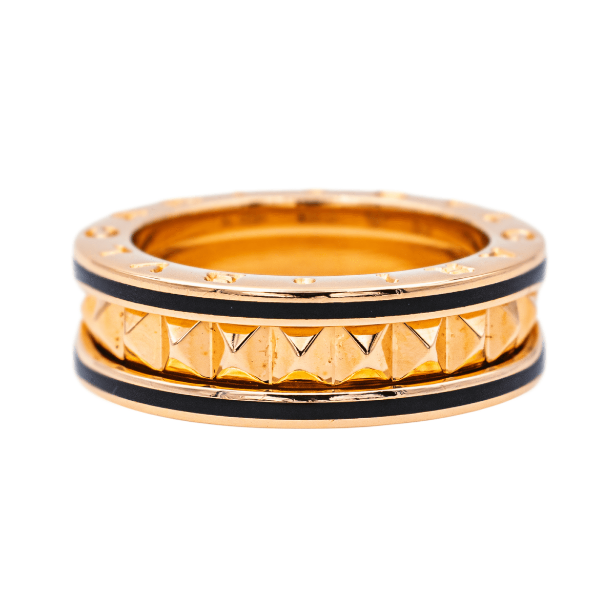 Bulgari Bague B.Zéro1 Or rose , Céramique - Maison Eloe