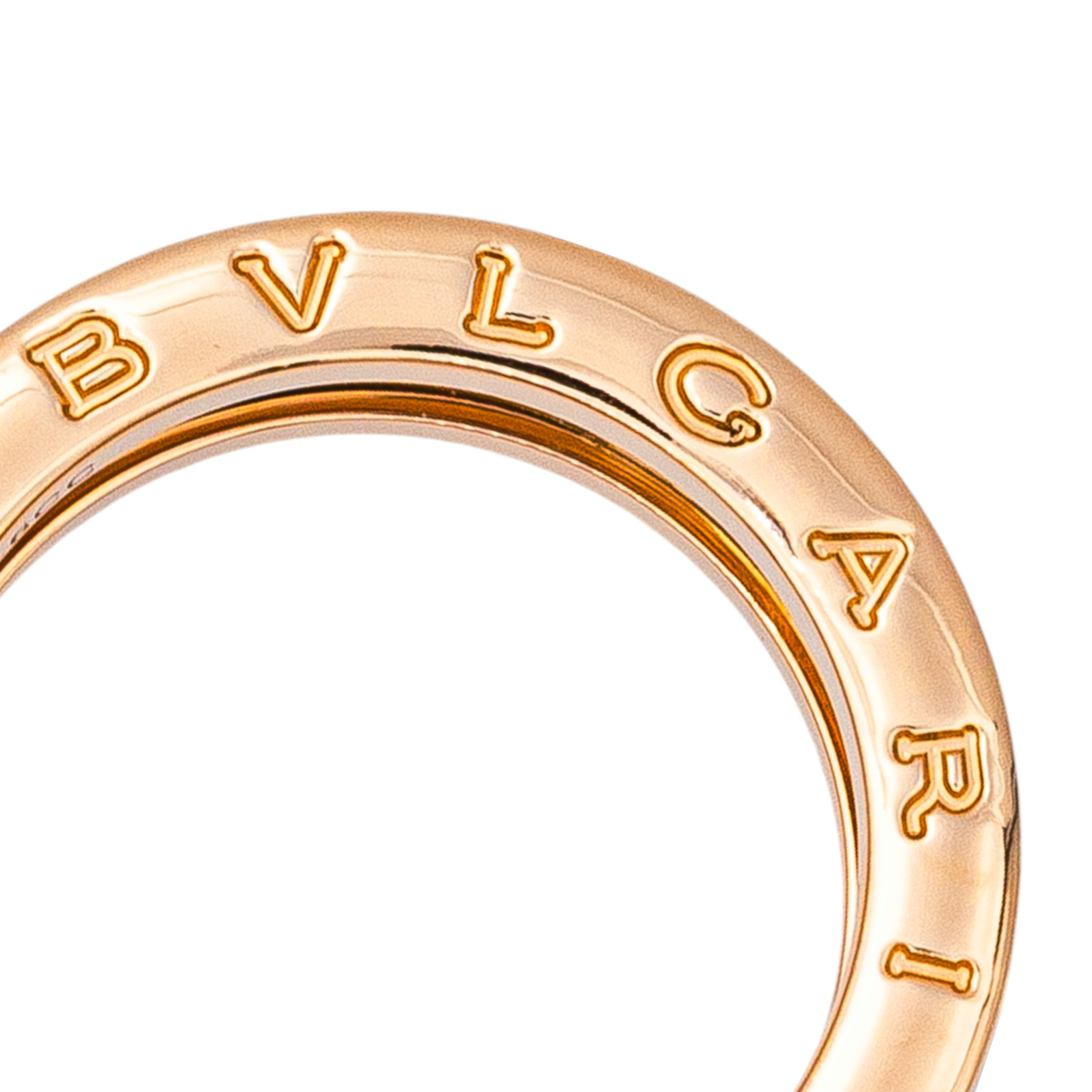 Bulgari Bague B.Zéro1 Or rose , Céramique