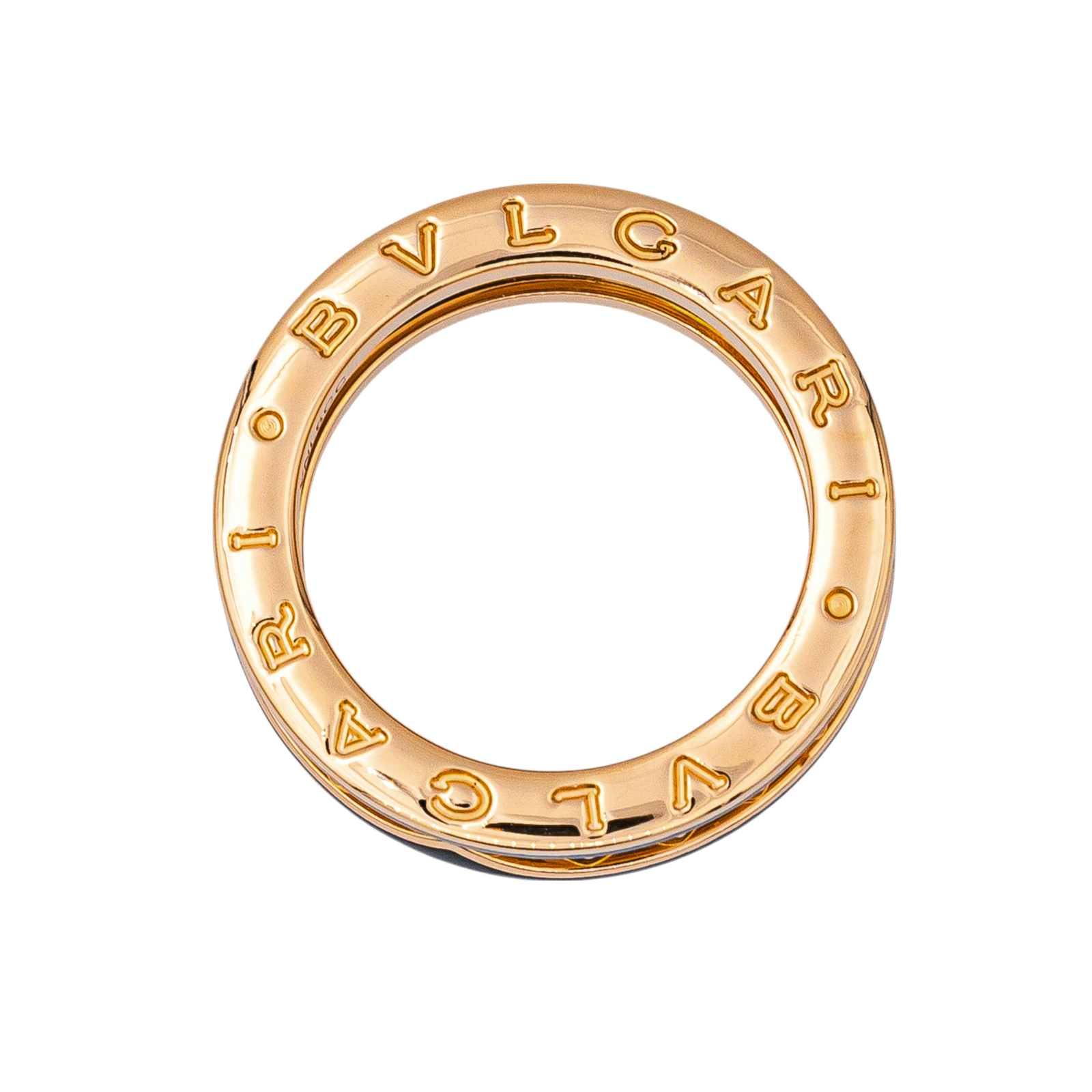 Bulgari Bague B.Zéro1 Or rose , Céramique