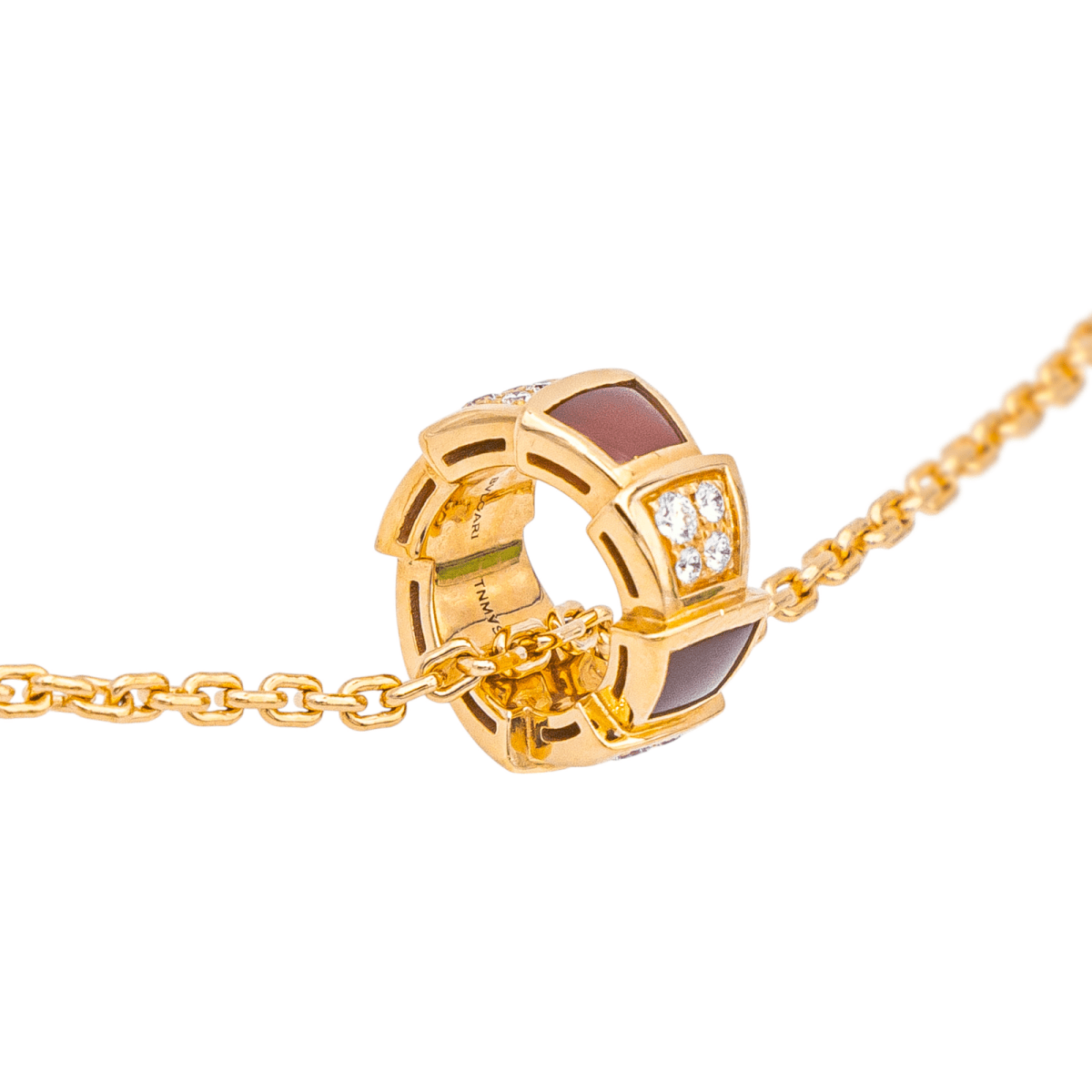 Bulgari Collier Serpenti Or rose Cornaline - Maison Eloe