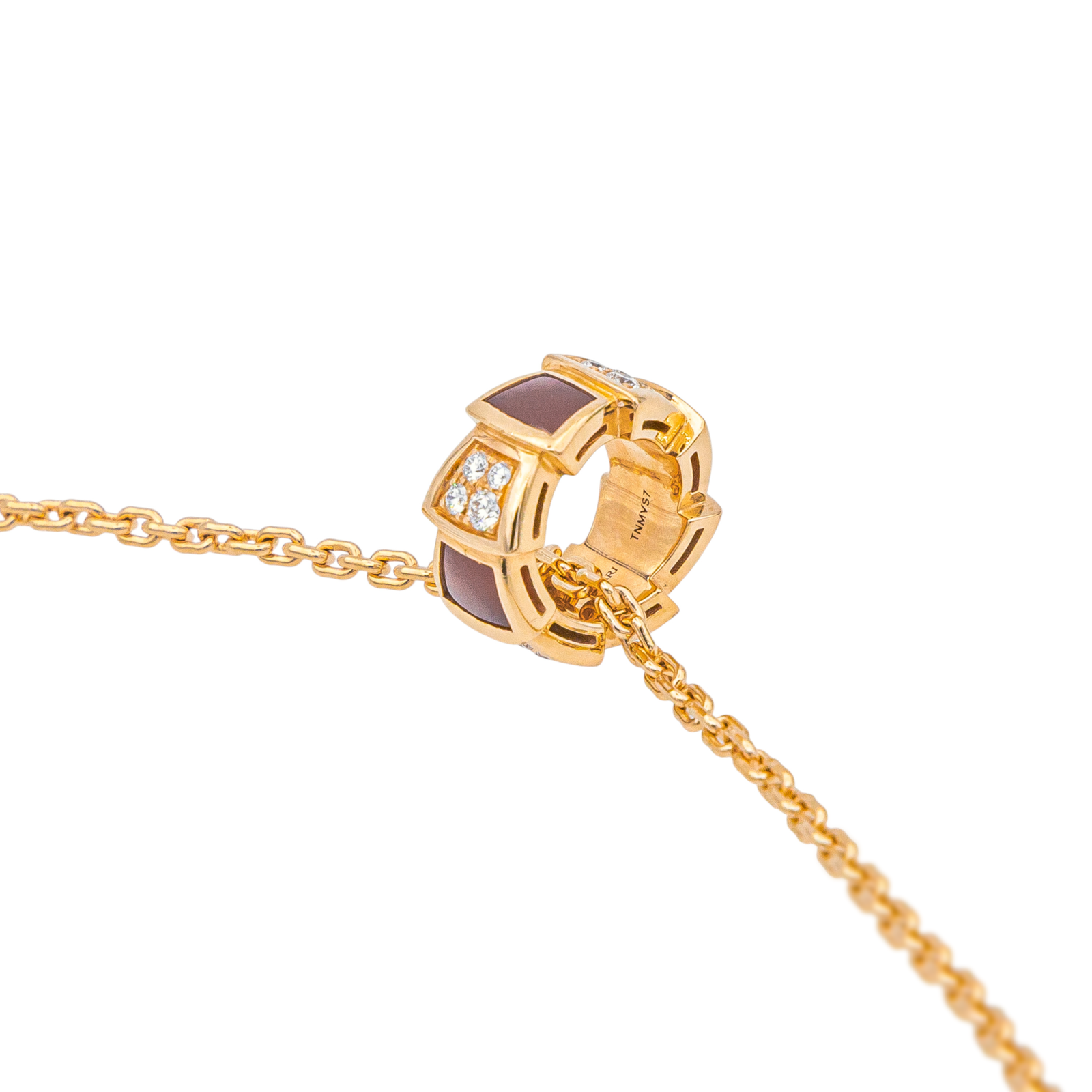 Bulgari Collier Serpenti Or rose Cornaline
