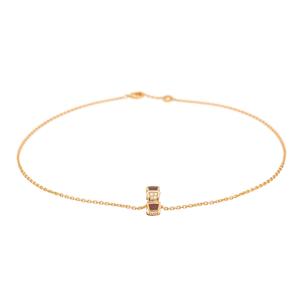 Bulgari Collier Serpenti Or rose Cornaline - Maison Eloe
