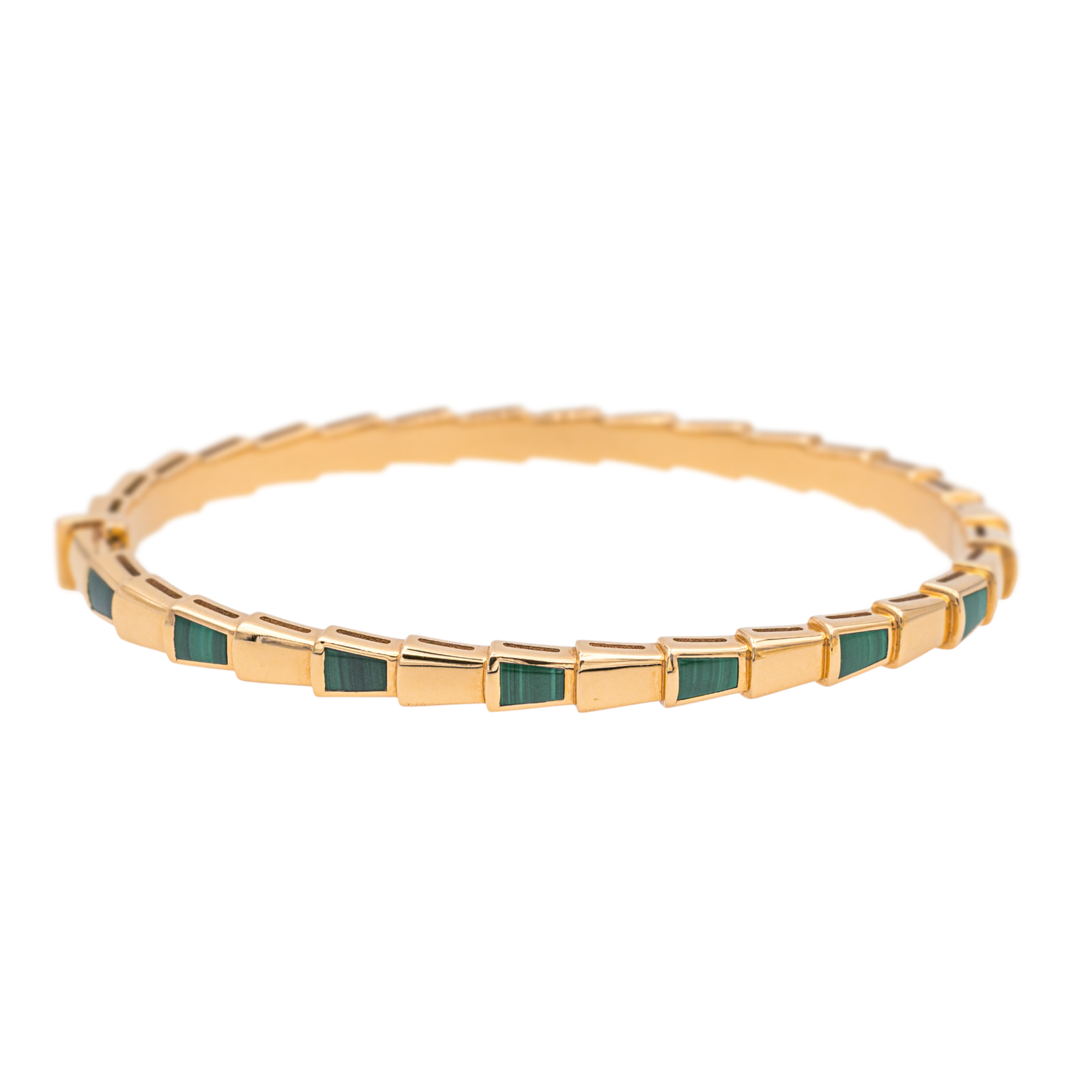 Bulgari Bracelet Serpenti Or rose Malachite