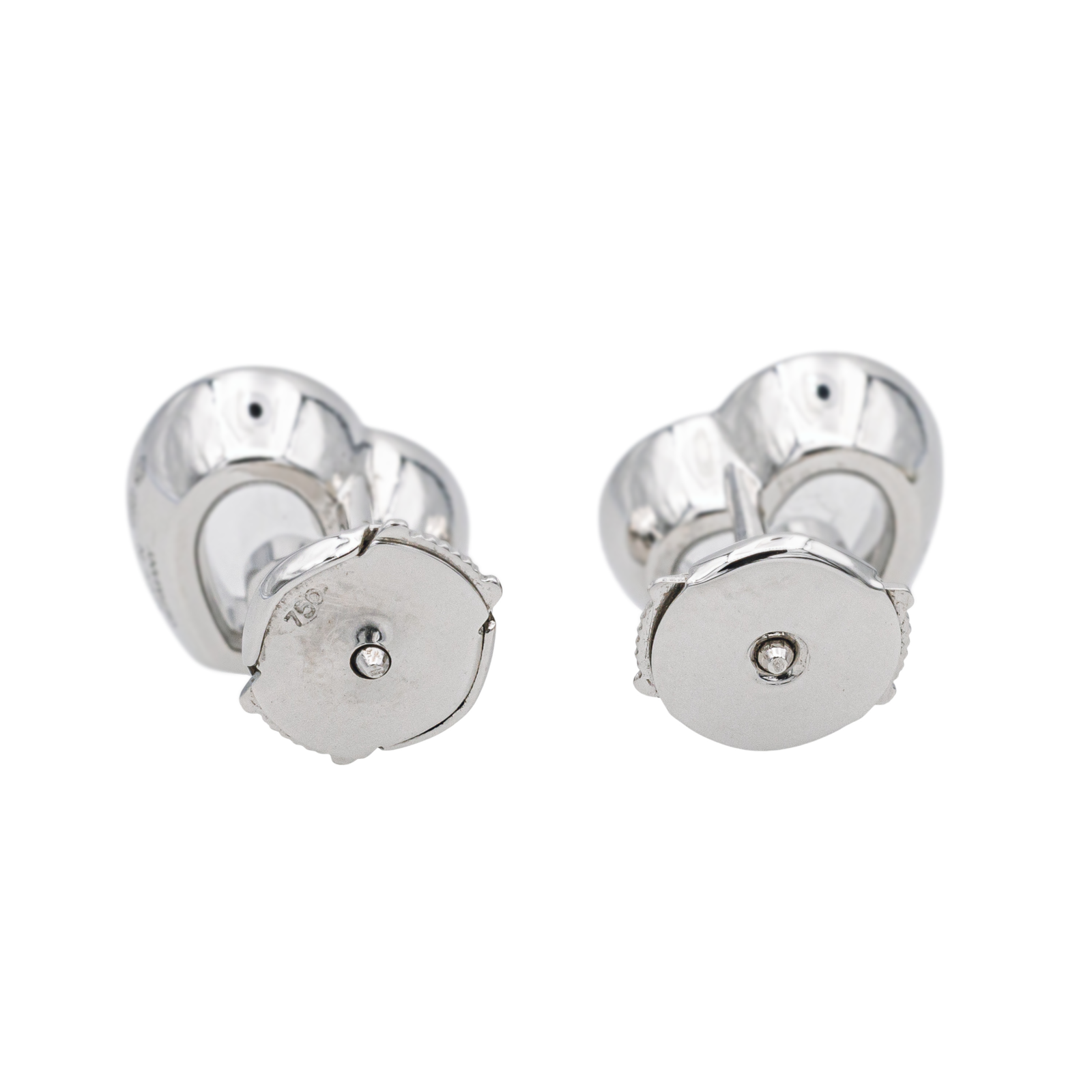Chopard Boucles d'oreilles Happy diamonds Or blanc Diamant