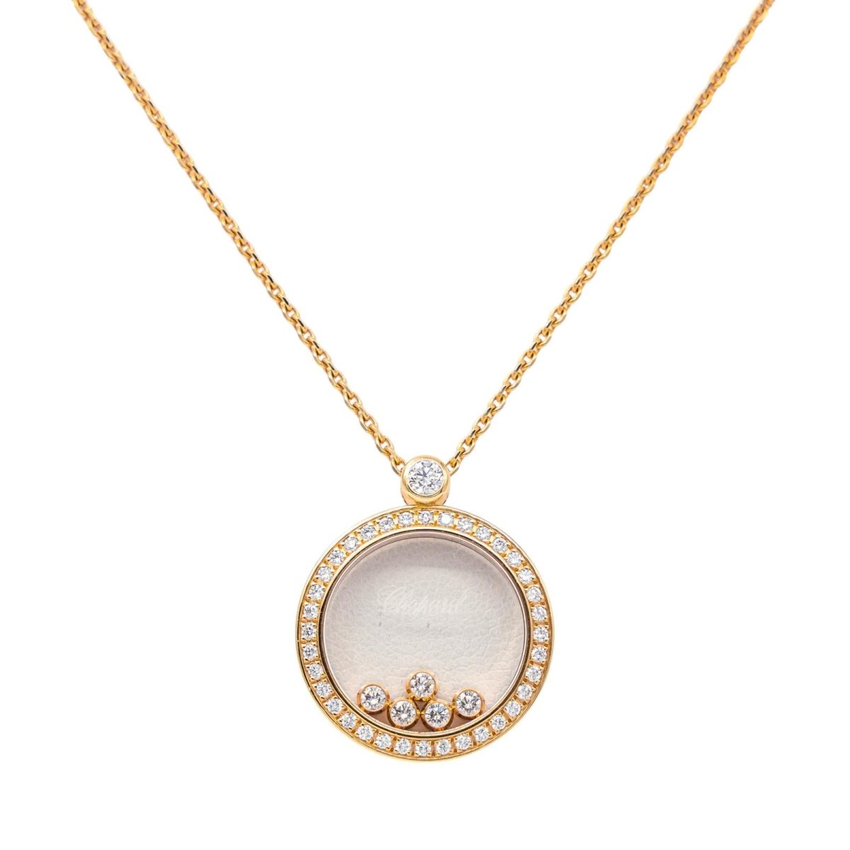 Chopard Collier Happy diamonds Or rose Diamant - Maison Eloe