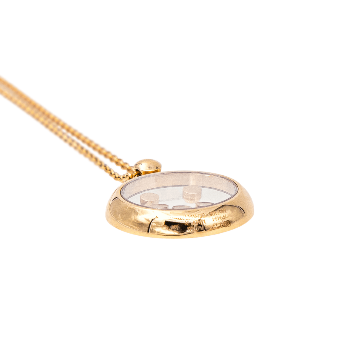Chopard Collier Happy diamonds Or rose Diamant - Maison Eloe