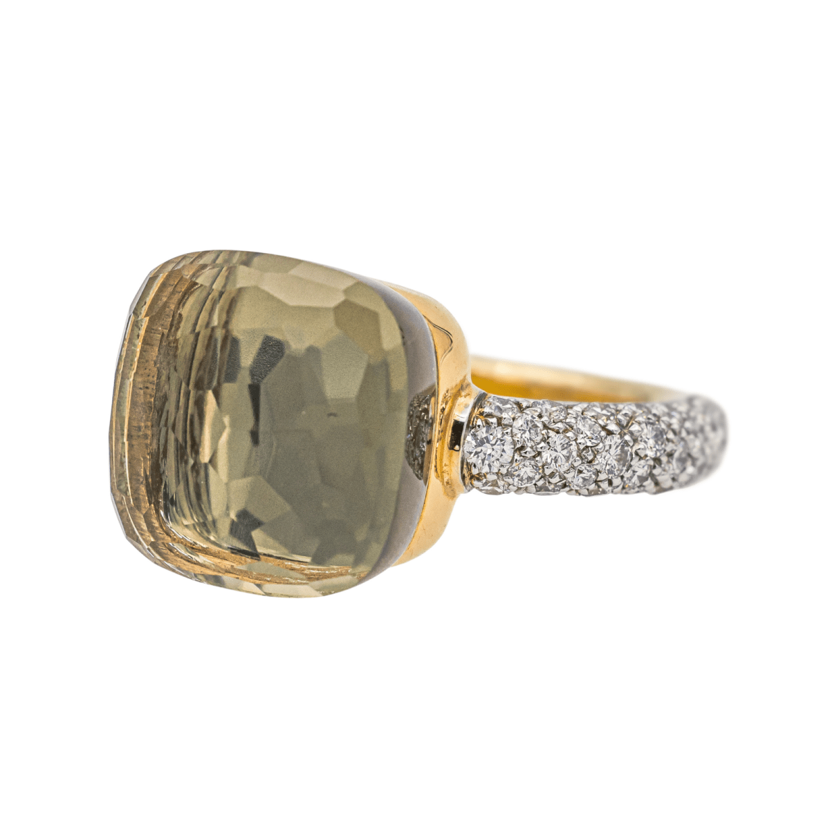Pomellato Bague Nudo Or rose Prasiolite - Maison Eloe