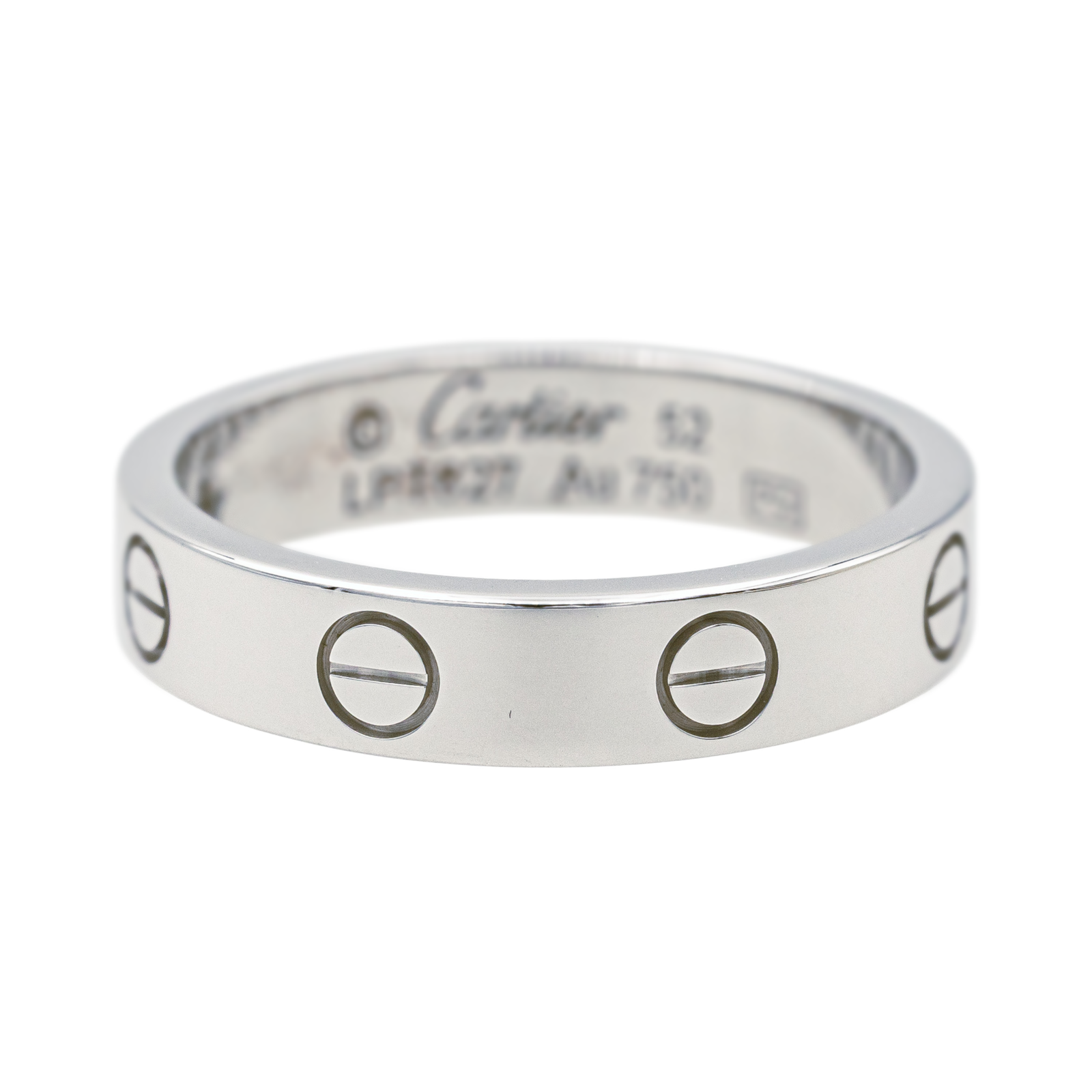 Cartier Bague Alliance Love Or blanc Diamant