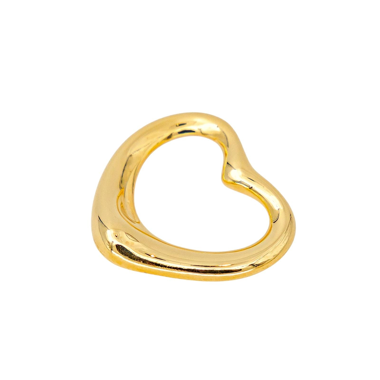 Tiffany & Co Pendentif Cordon Open Heart Or jaune