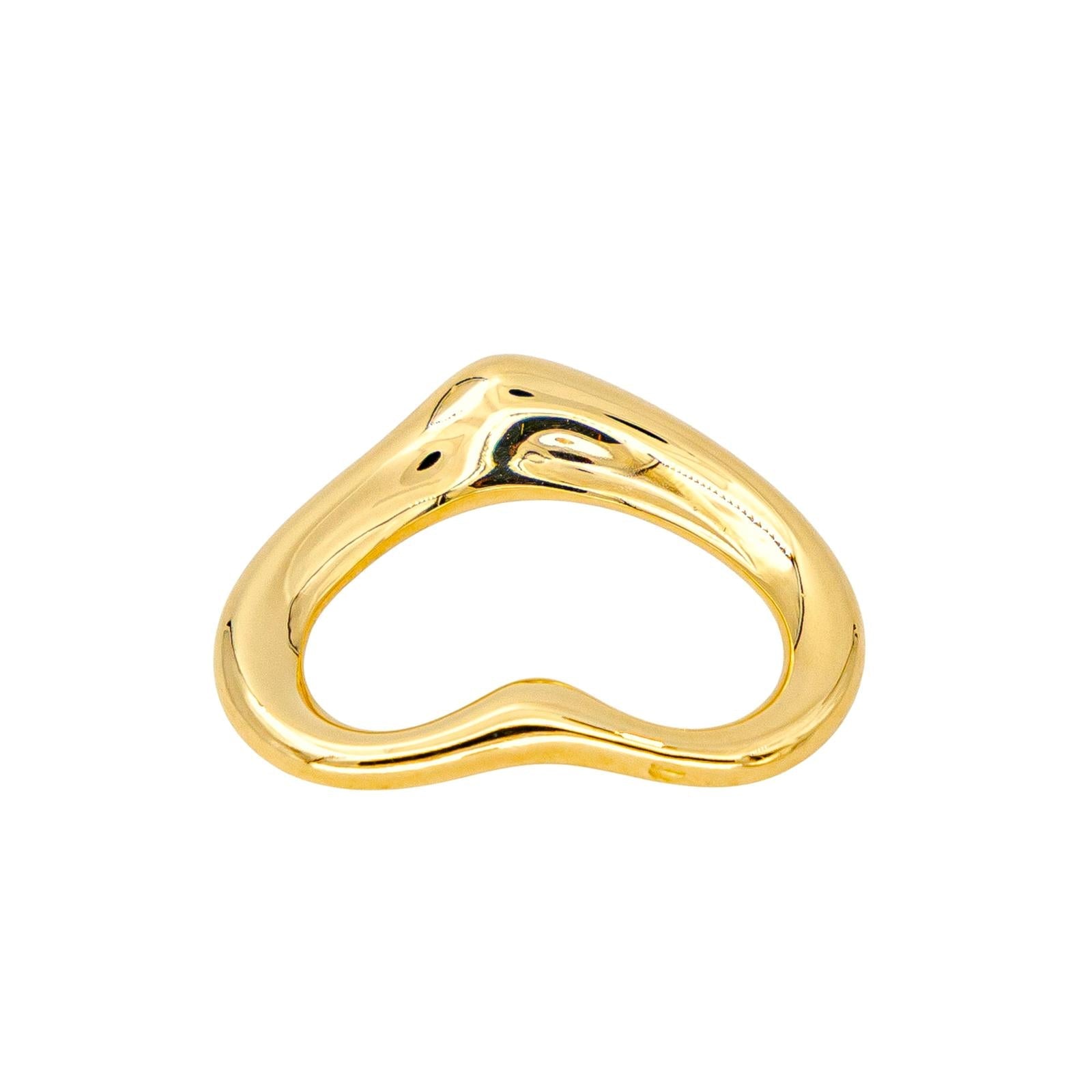 Tiffany & Co Pendentif Cordon Open Heart Or jaune