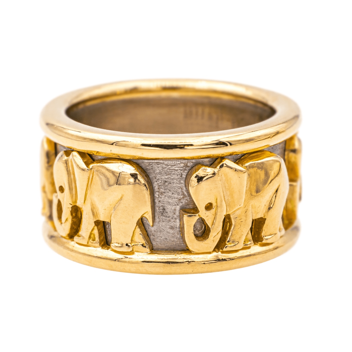 Cartier Bague Eléphant Or jaune, Or blanc - Maison Eloe