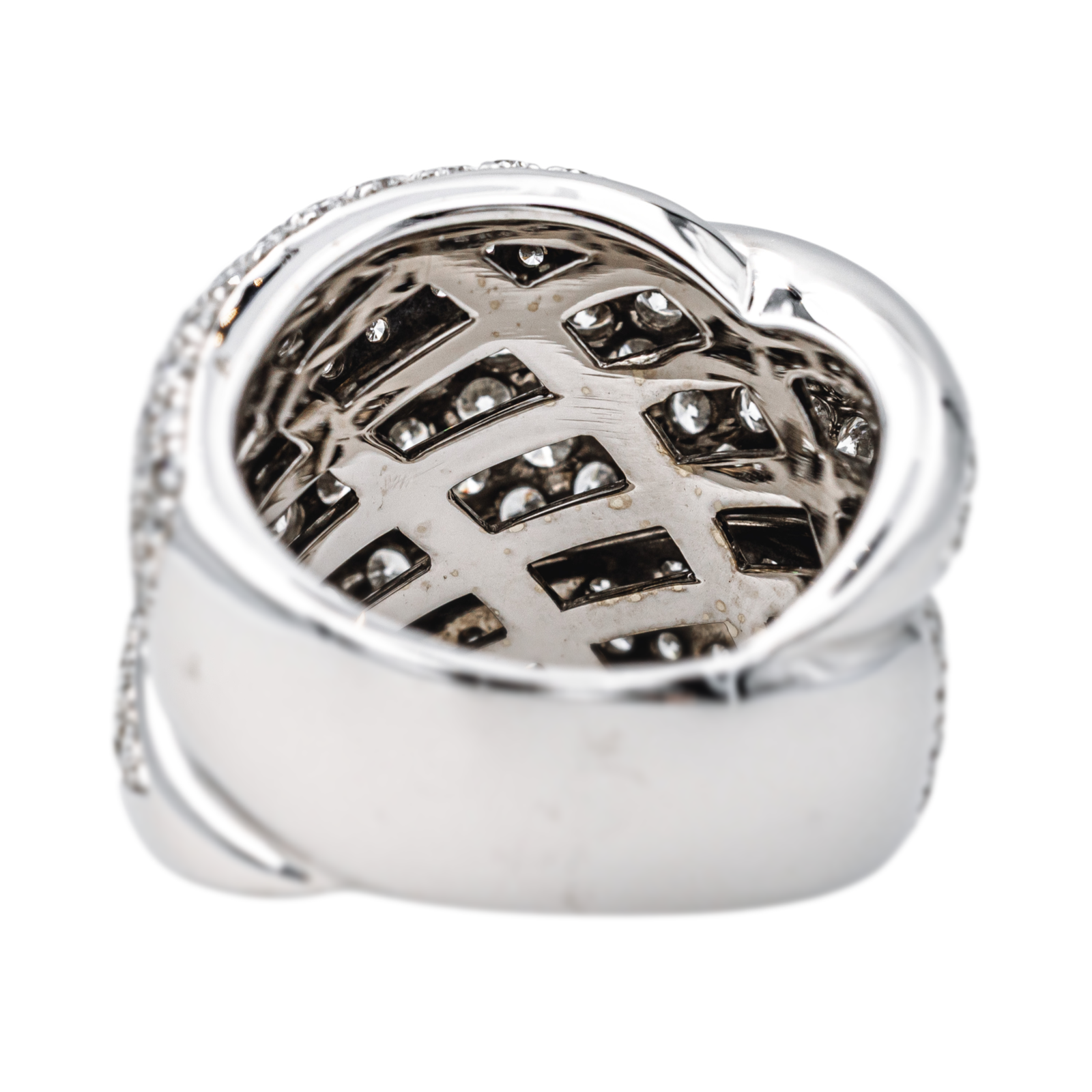 Damiani Bague Cocktail Gomitolo Or blanc Diamant