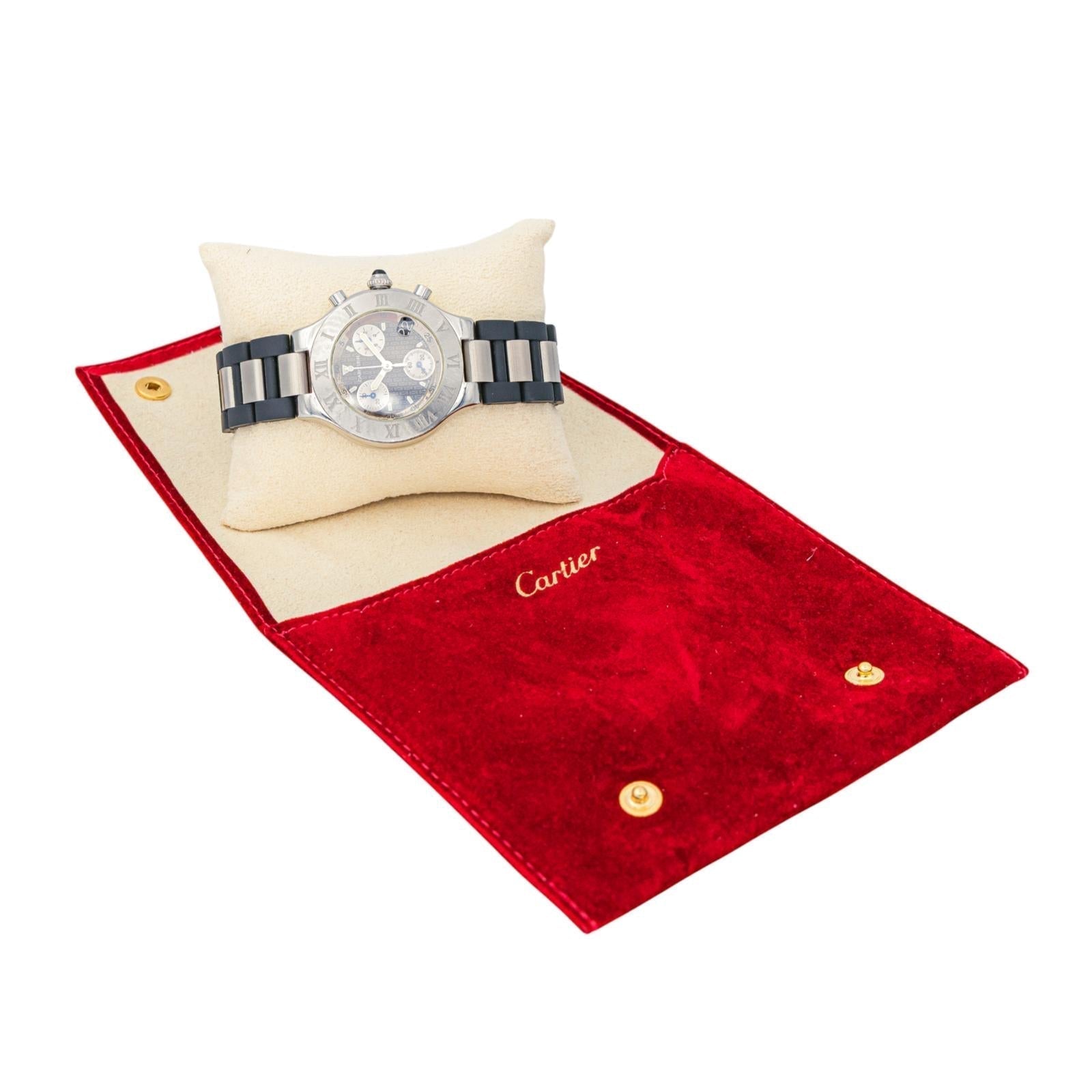 Cartier Montre 21 Chronoscaph Acier