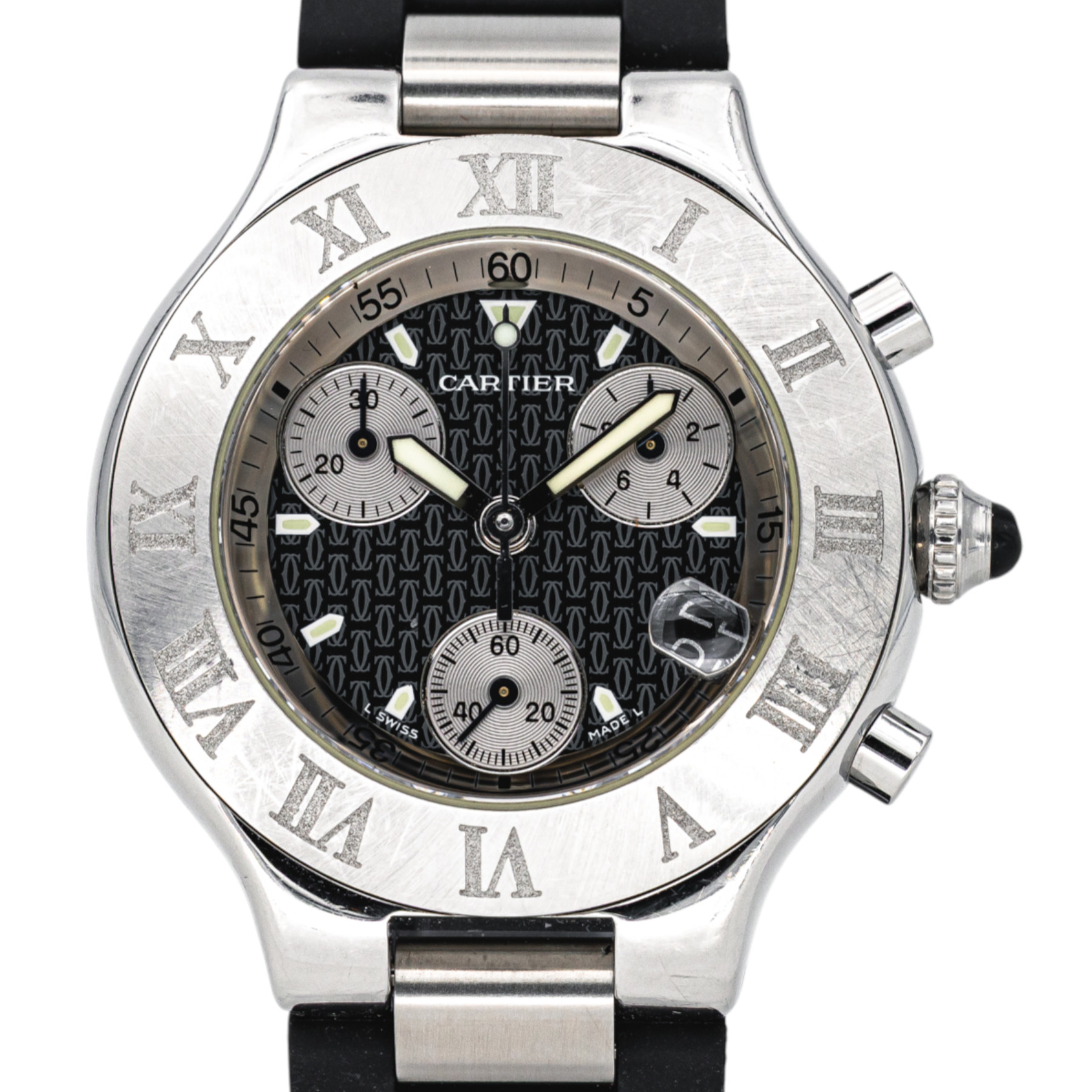 Cartier Montre 21 Chronoscaph Acier