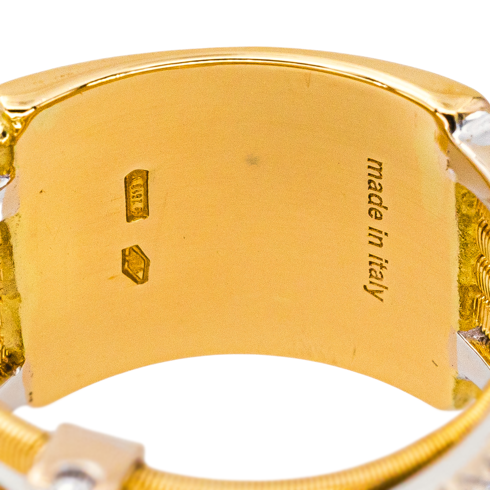 Bague Bandeau Or jaune Diamant