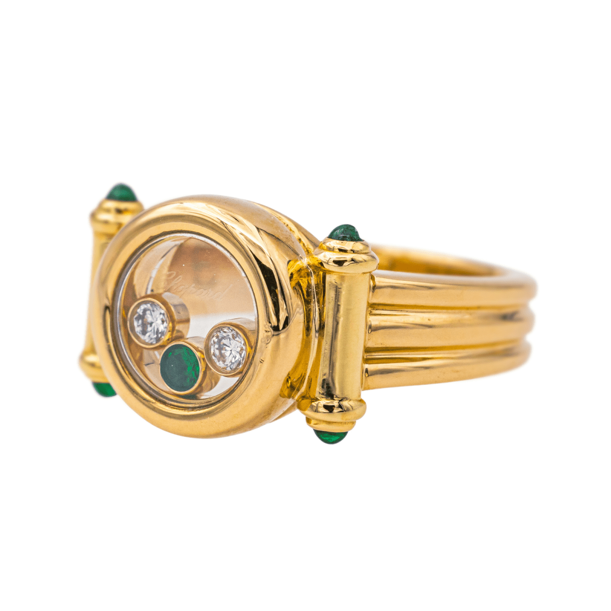 Chopard Bague Happy Diamonds Or jaune Diamant - Maison Eloe