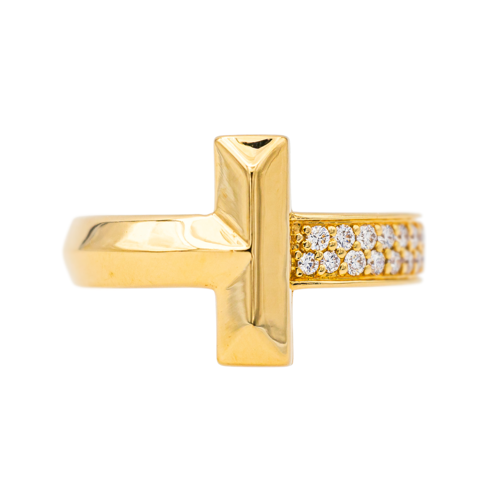 Tiffany & Co Bague T Or jaune Diamant