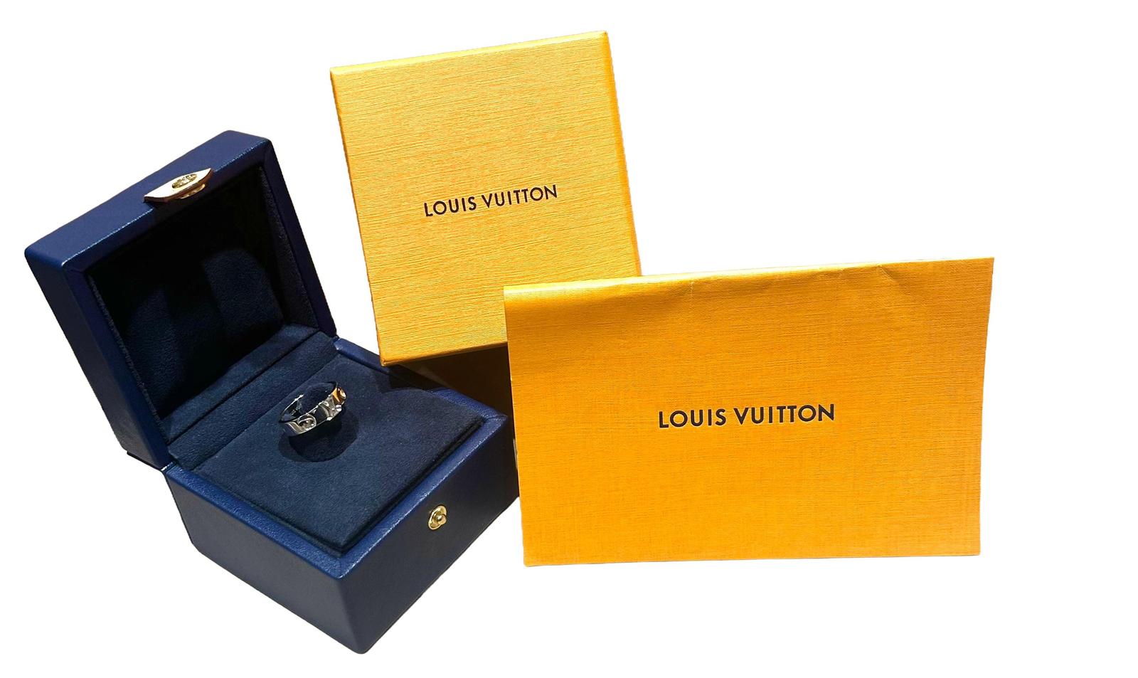 Louis Vuitton Bague  Empreinte Or blanc