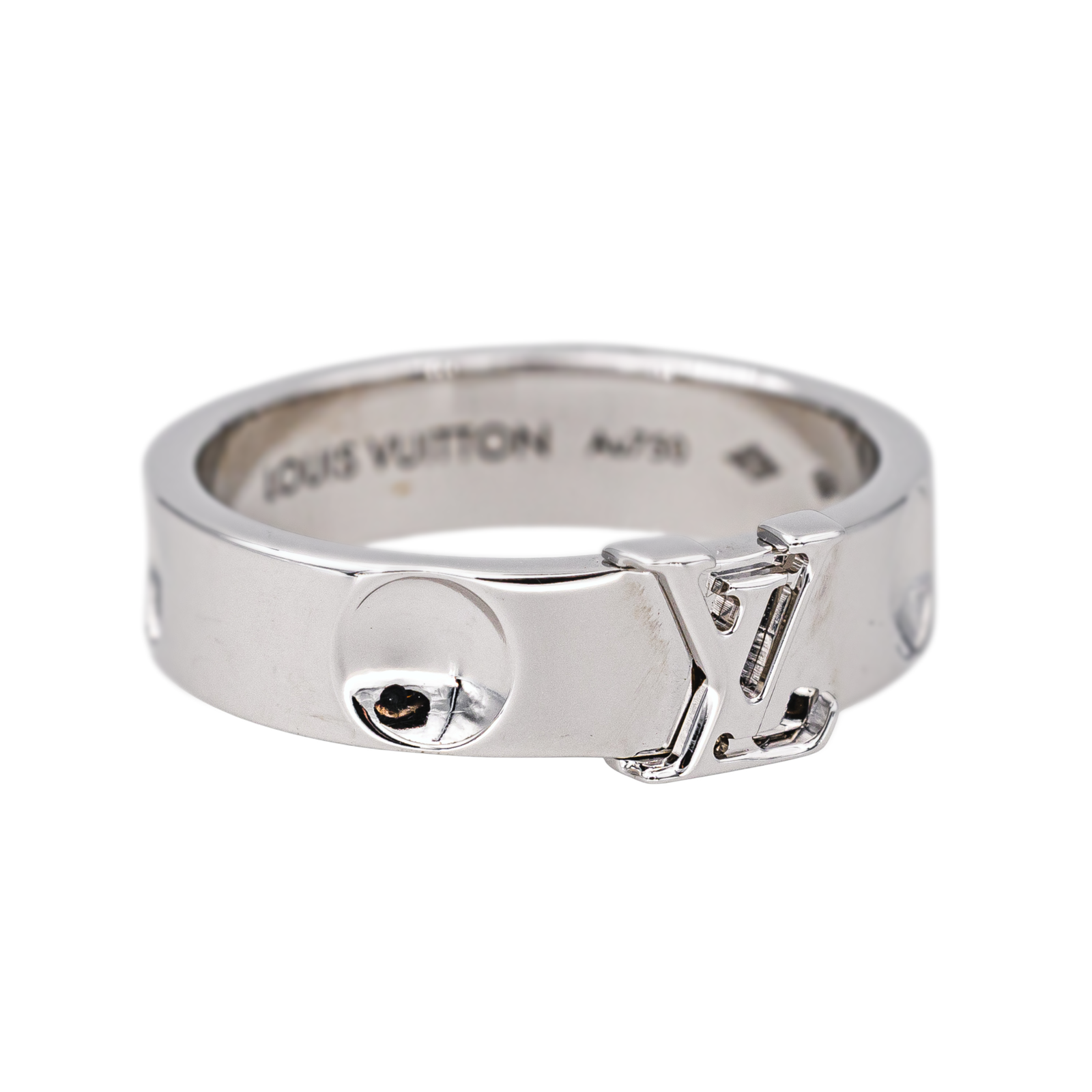 Louis Vuitton Bague  Empreinte Or blanc