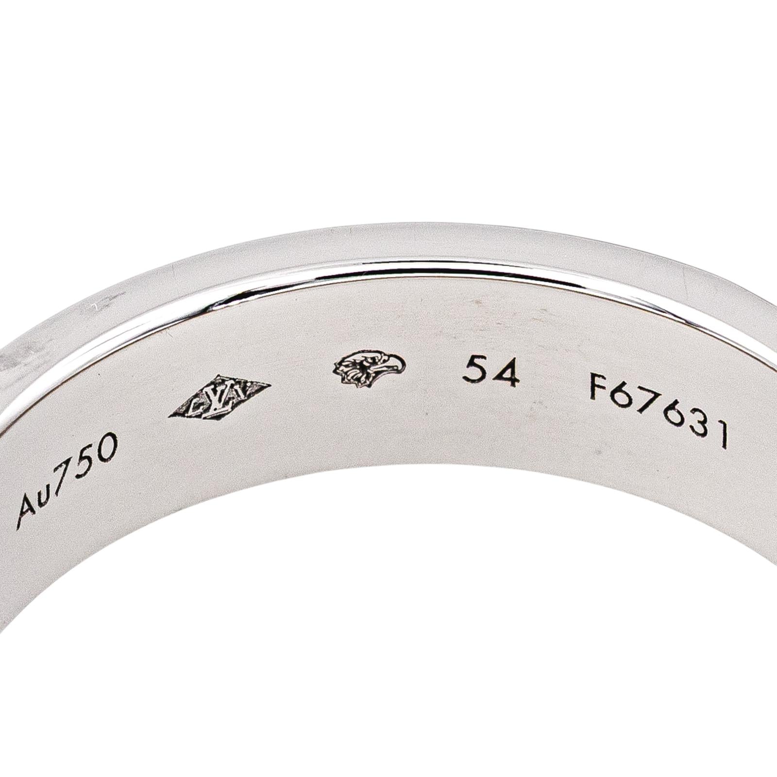 Louis Vuitton Bague  Empreinte Or blanc