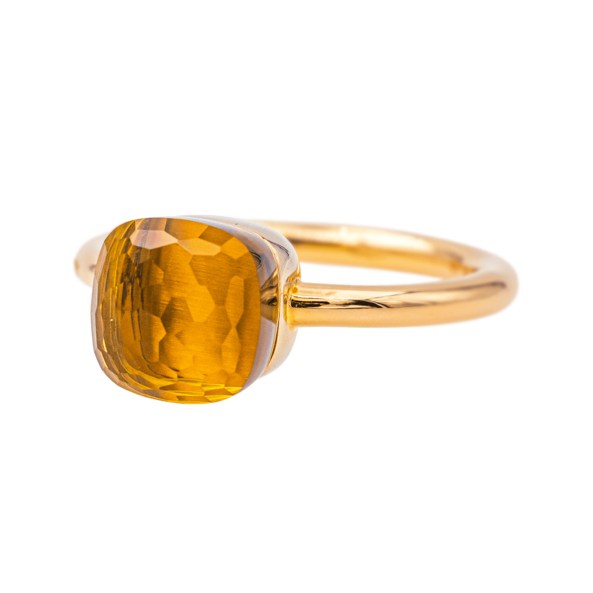 Pomellato Bague Nudo Or rose Citrine - Maison Eloe