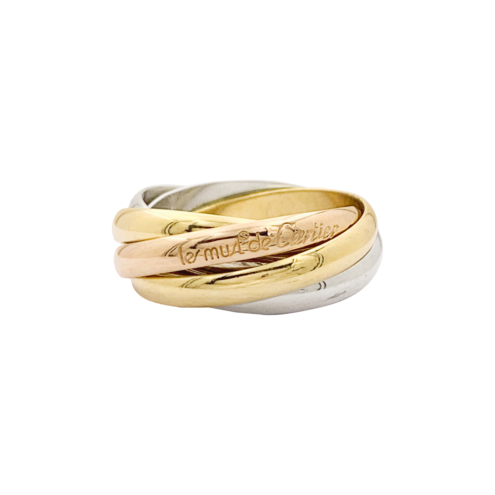 Bague Cartier, "Must de Cartier 5 anneaux", 3 ors.