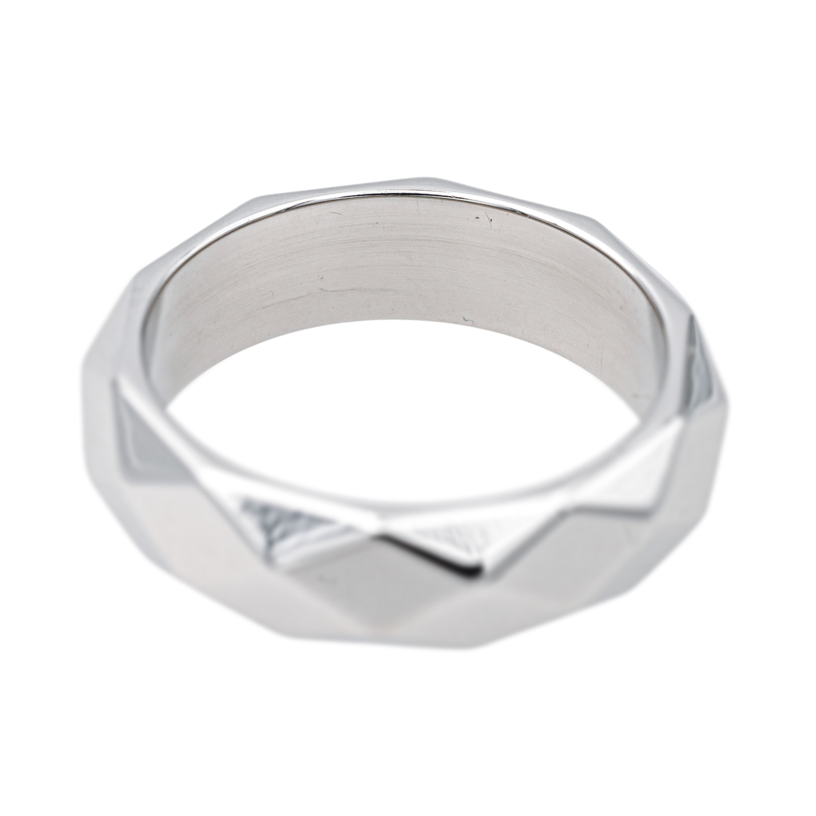 Boucheron Bague  Alliance Facettes Or blanc