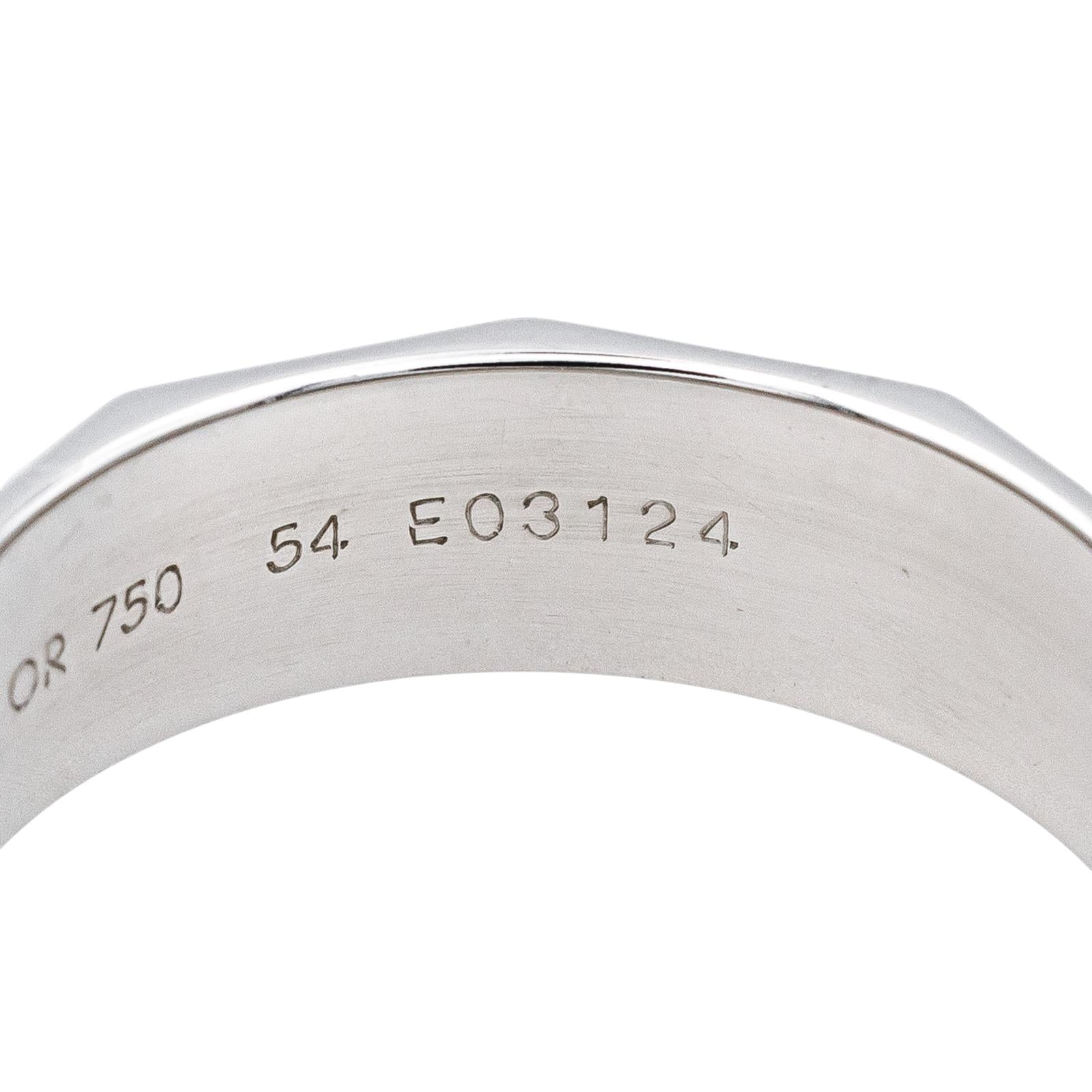 Boucheron Bague  Alliance Facettes Or blanc