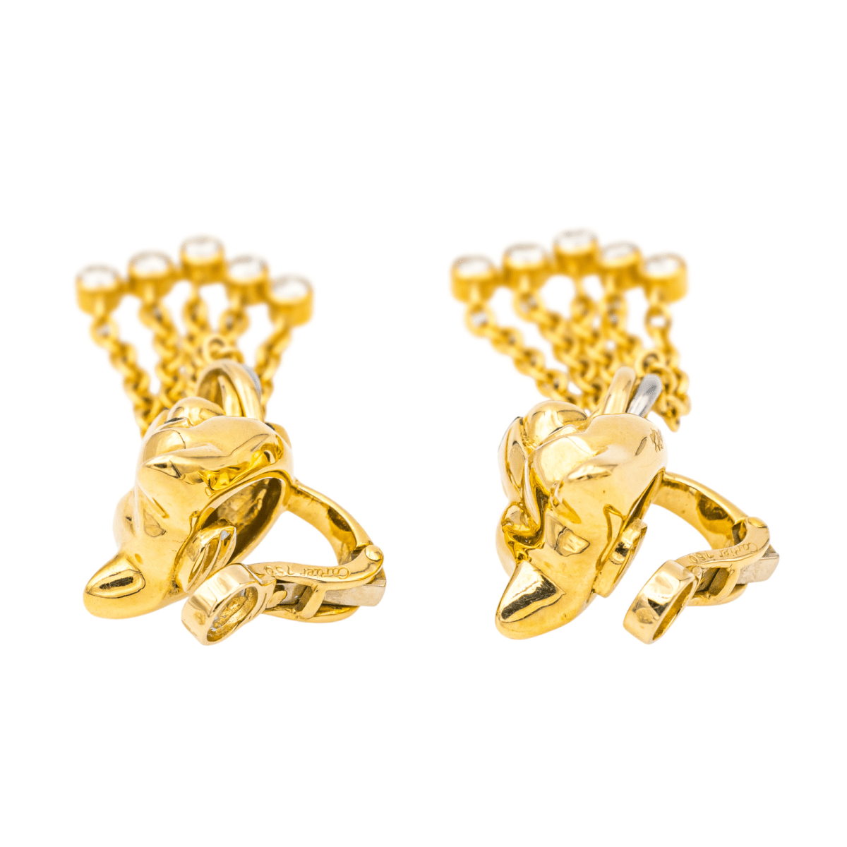 Cartier Boucles d'oreilles Sierra Or jaune Diamant - Maison Eloe