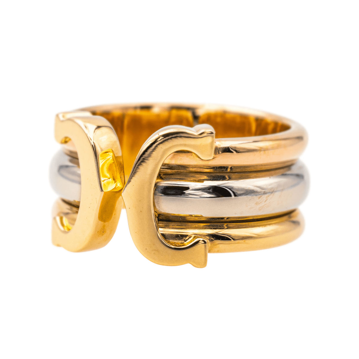 Cartier Bague Double C Or jaune, Or rose , Or blanc - Maison Eloe