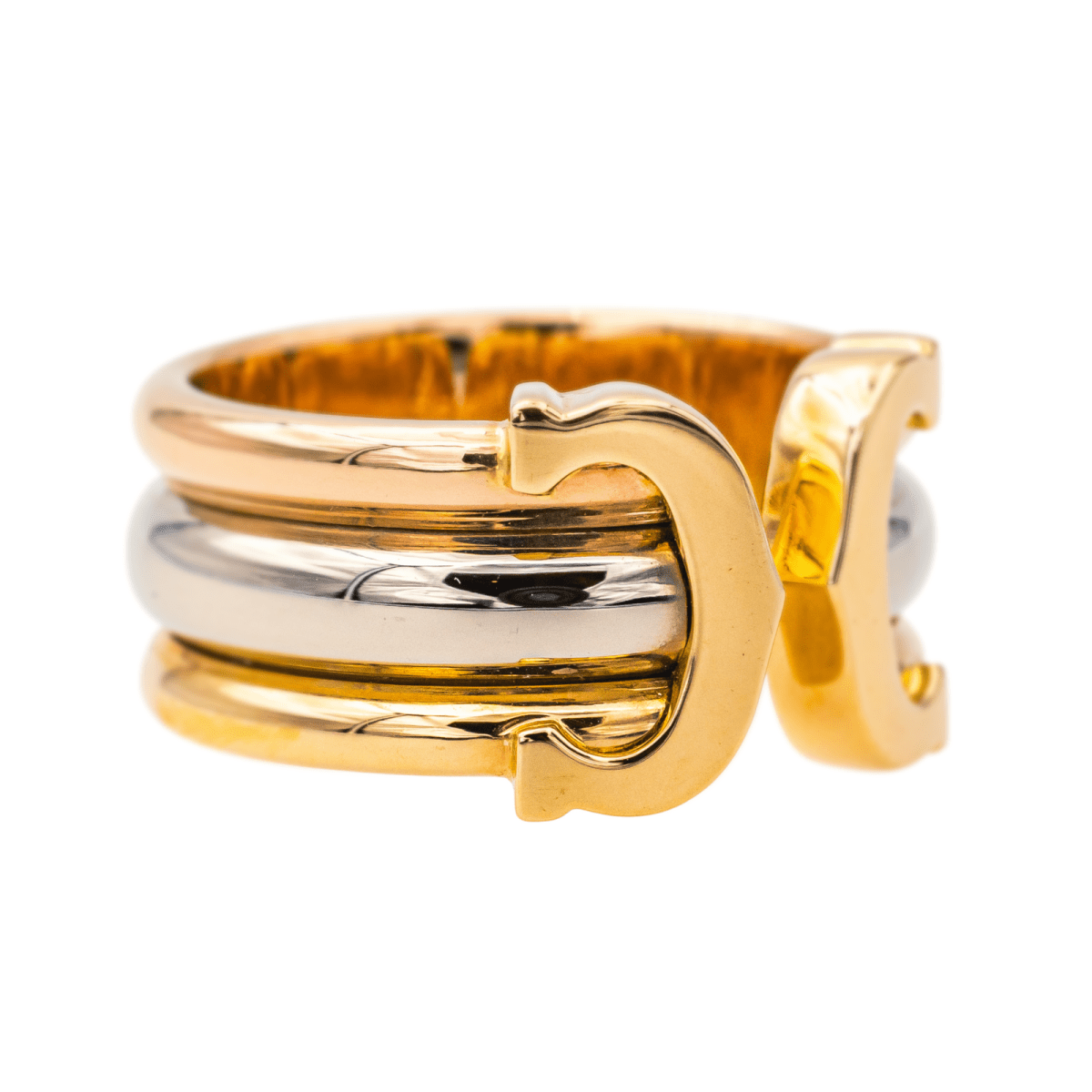 Cartier Bague Double C Or jaune, Or rose , Or blanc - Maison Eloe