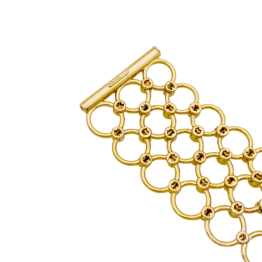 Collier Tiffany & Co, or jaune et diamants.