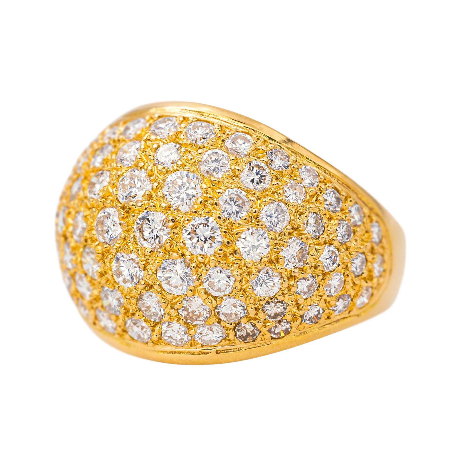 Bague Cocktail Or jaune Diamant