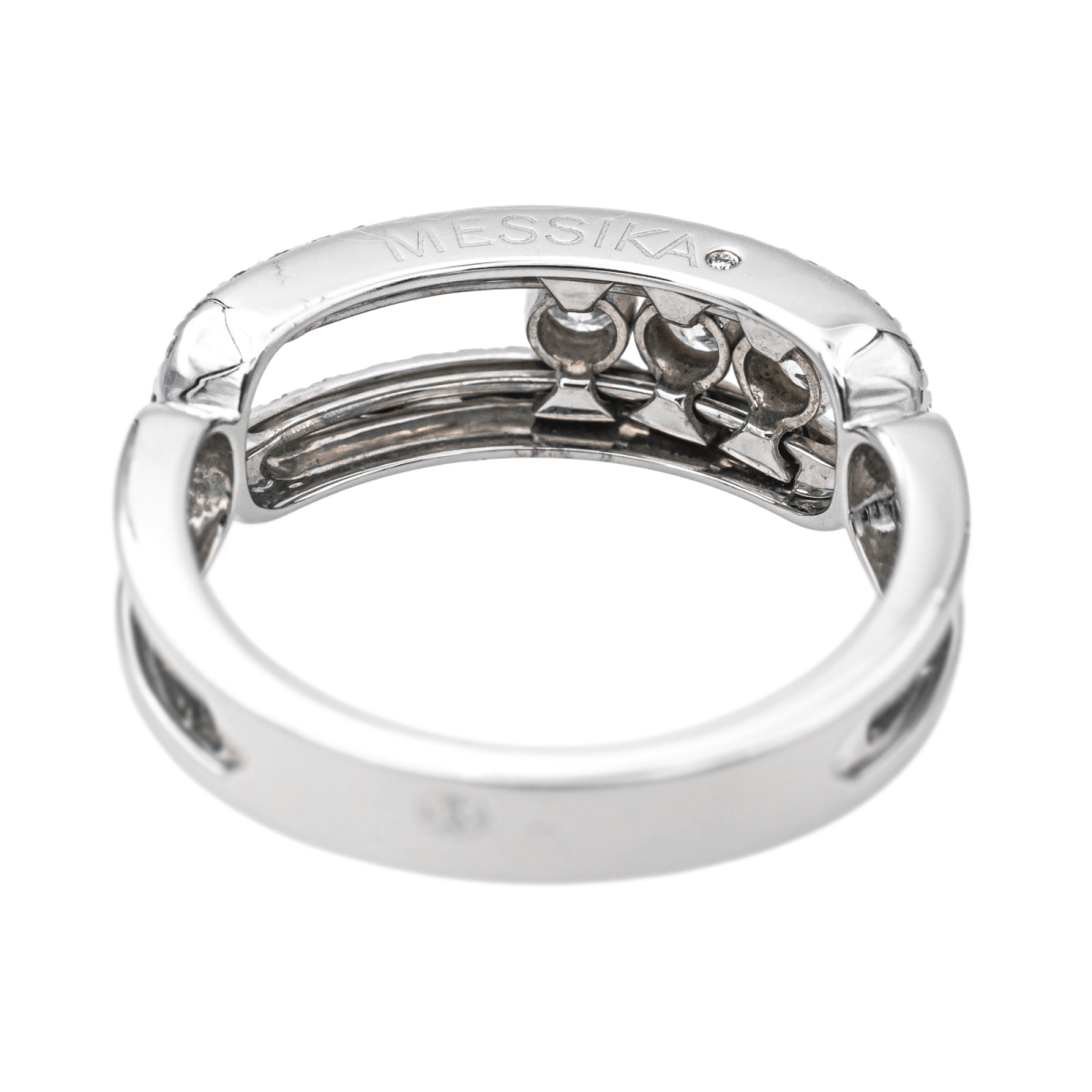 Messika Bague Move Or blanc Diamant - Maison Eloe