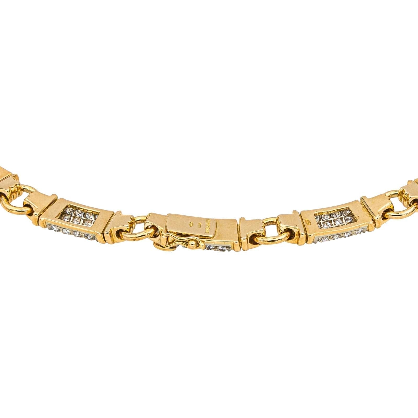 Bulgari Collier Parentesi Or jaune, Or blanc Diamant