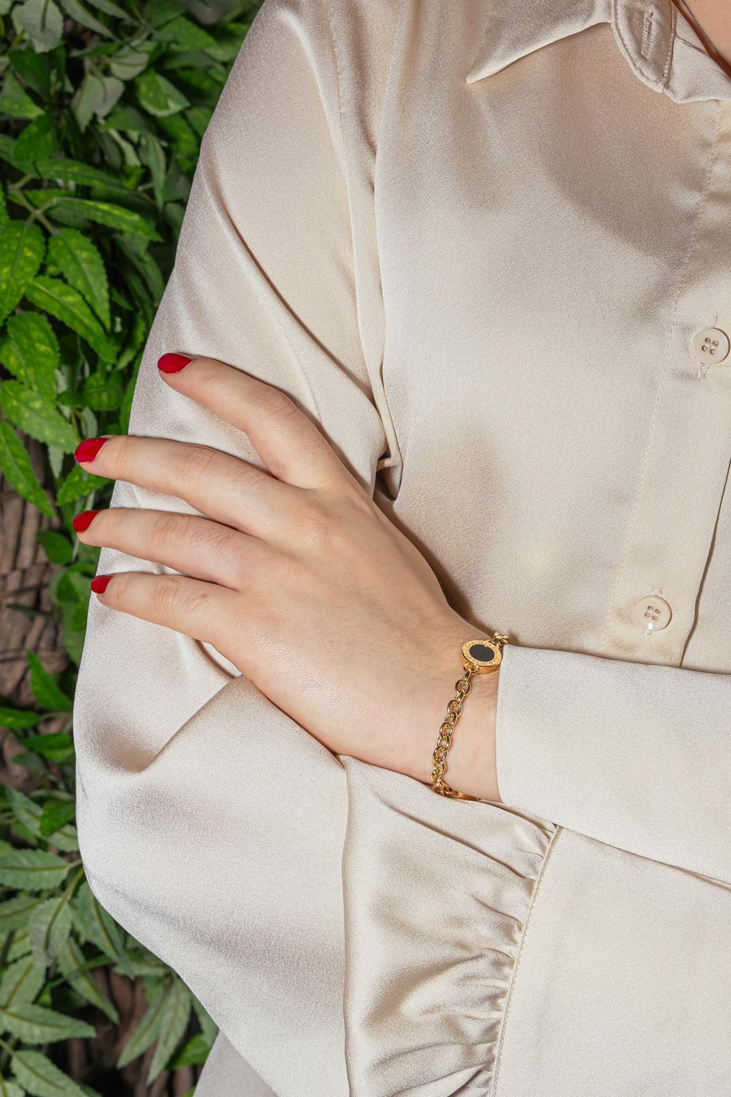 Bulgari Bracelet  Or jaune Onyx