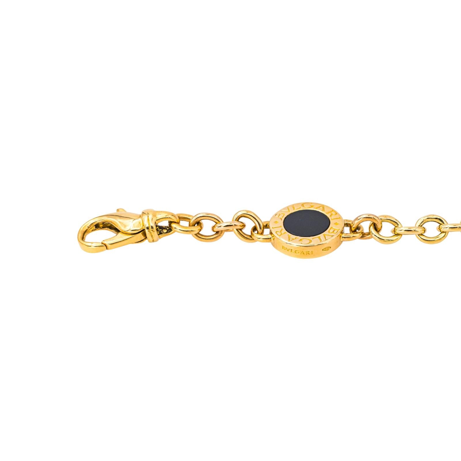 Bulgari Bracelet  Or jaune Onyx