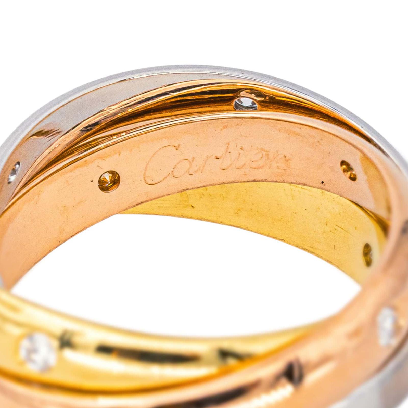 Cartier Bague Trinity Or rose , Or jaune , Or blanc  Diamant