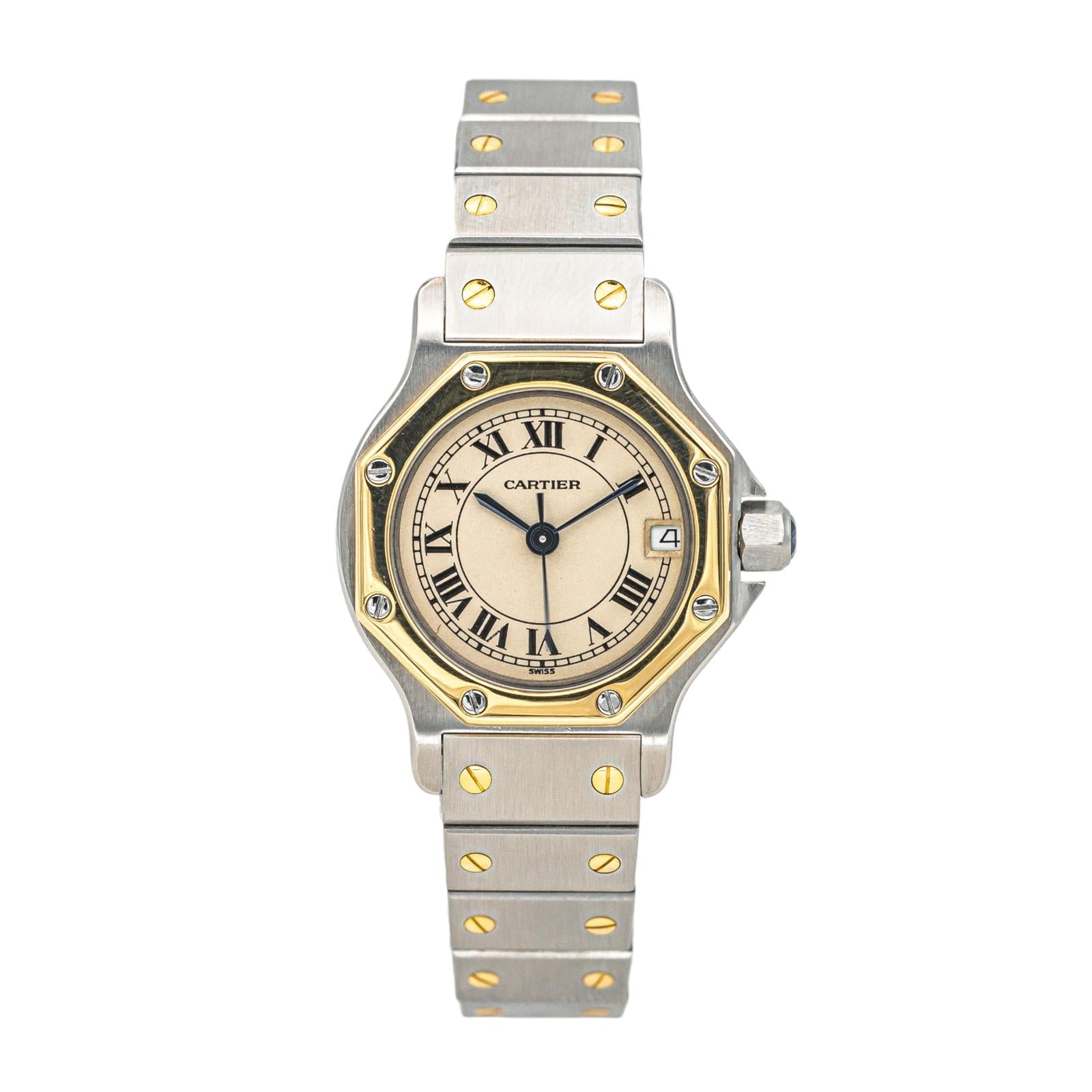 Cartier Montre Santos Acier, Or jaune