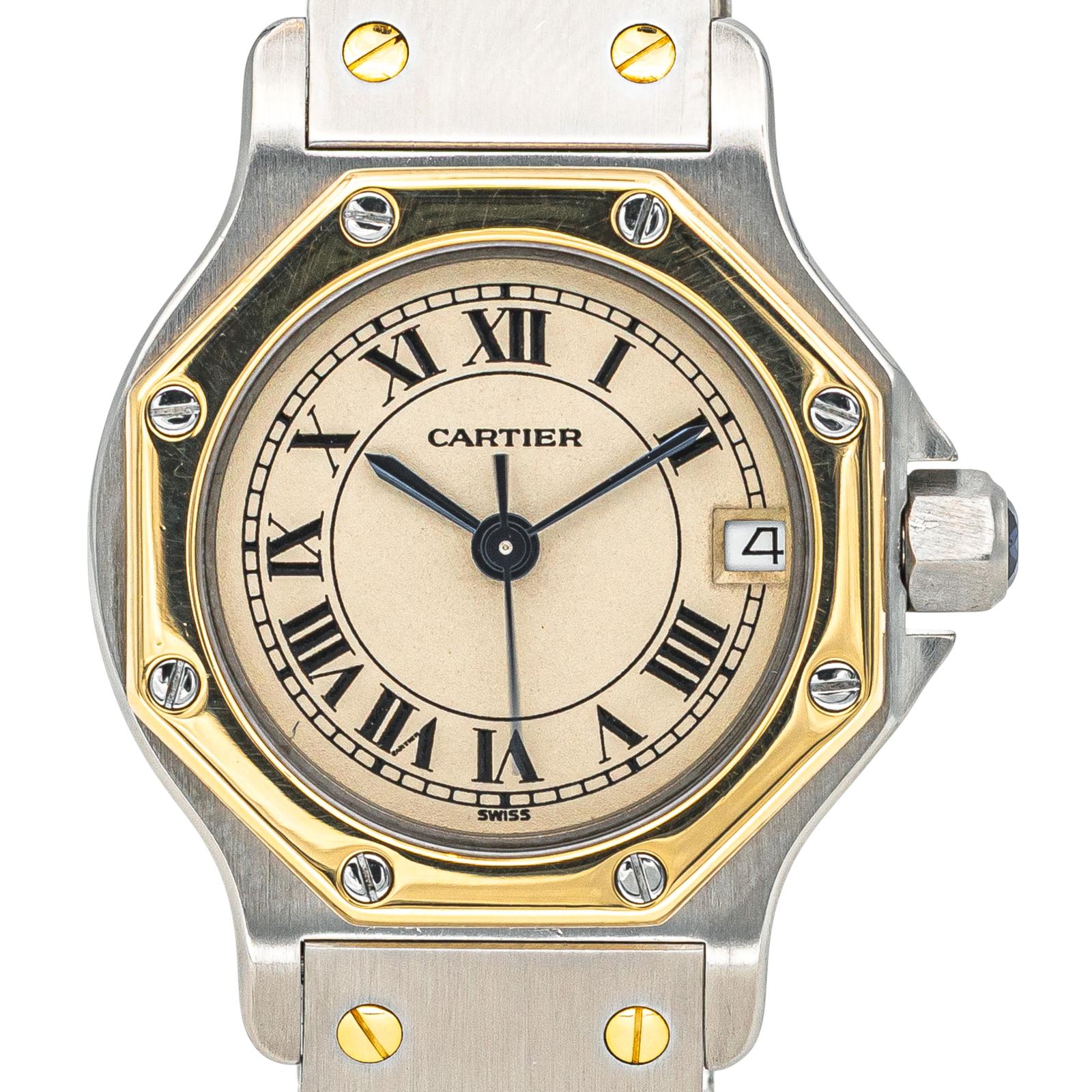 Cartier Montre Santos Acier, Or jaune