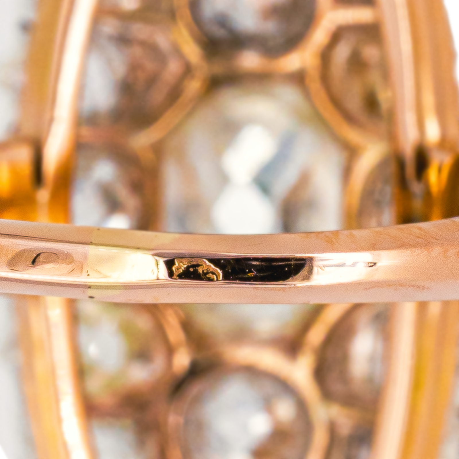 Bague Marquise Or rose Diamant, Diamants