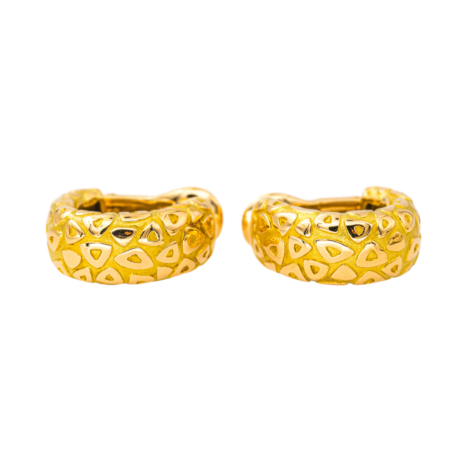 Chaumet Boucles d'oreilles Demi créoles  Or jaune