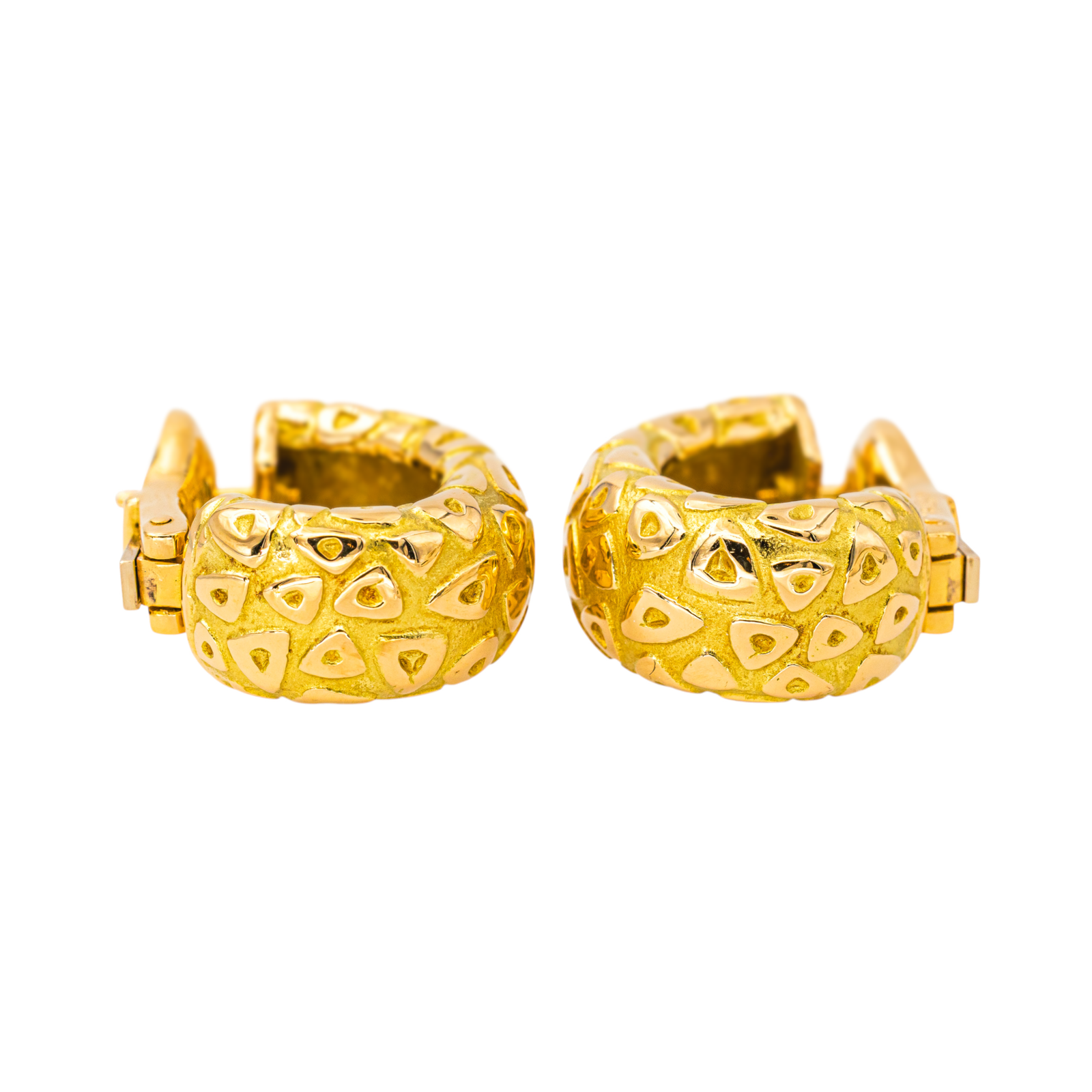 Chaumet Boucles d'oreilles Demi créoles  Or jaune